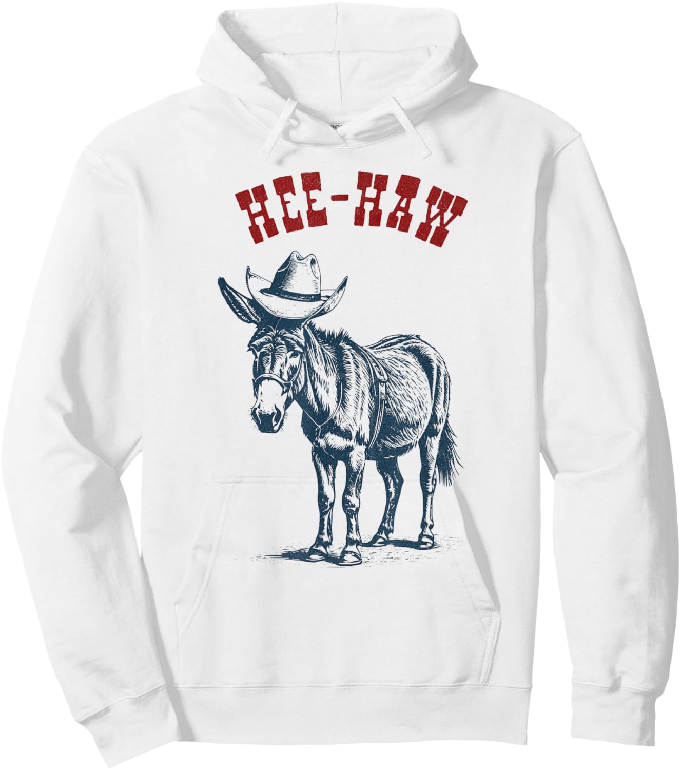 Cowboy Donkey Hee-Haw, Ready for Rodeo Hoodie - Hoodie | White