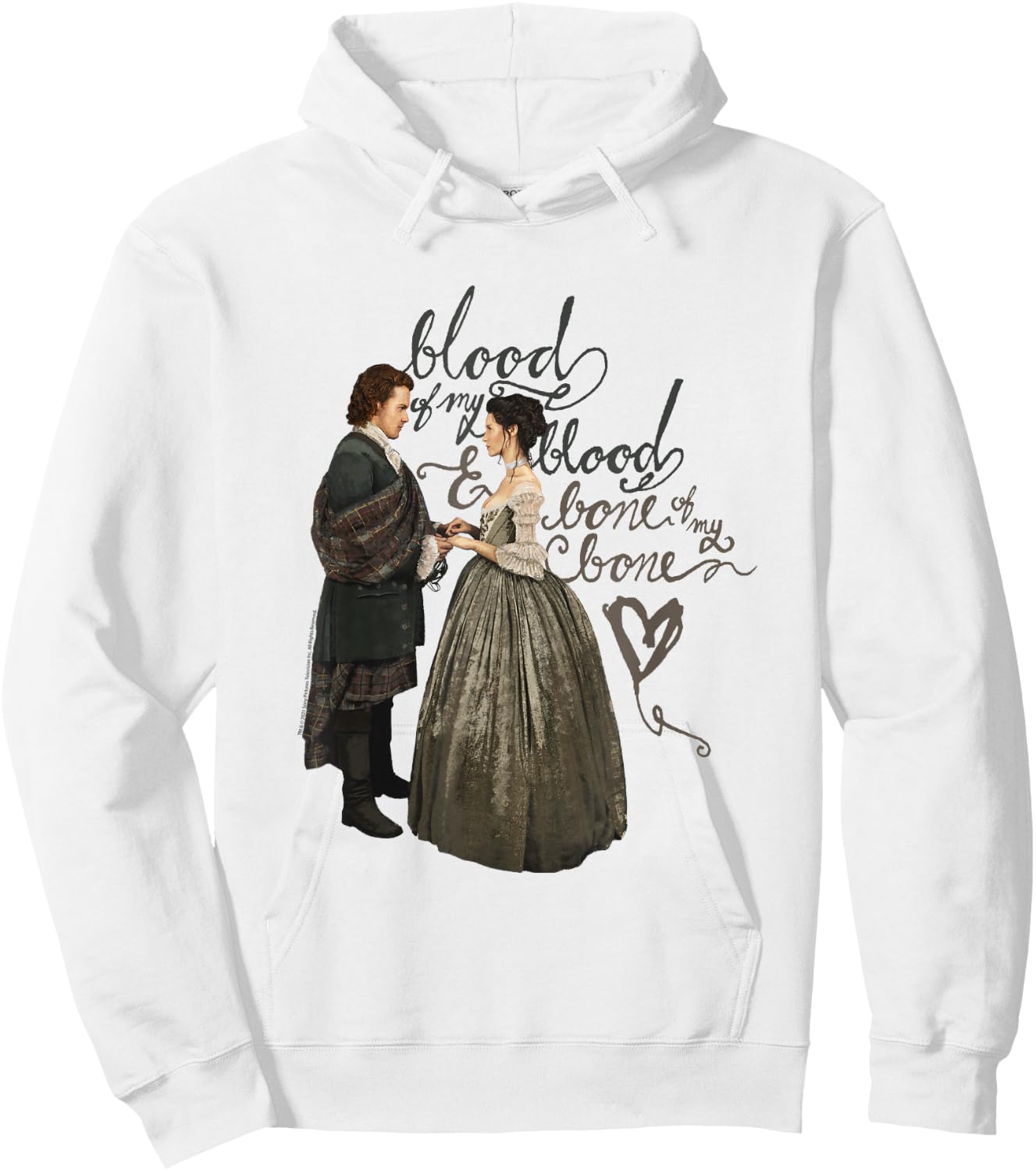 Outlander Blood of My Blood Illustration Small Hoodie - Hoodie | White