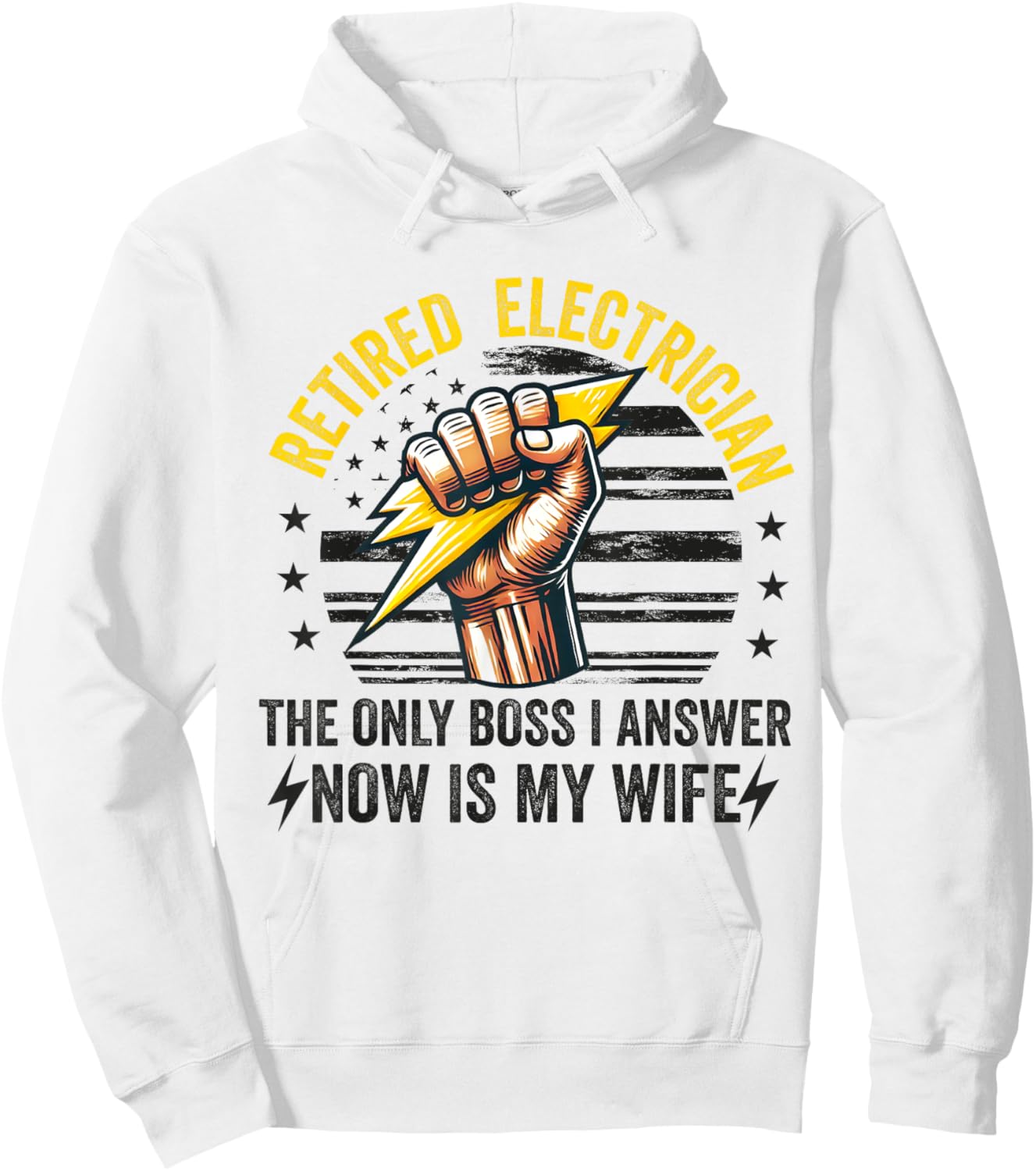 Retired Electrician Retiring Electrical Engineer Retirement Hoodie - Hoodie | White