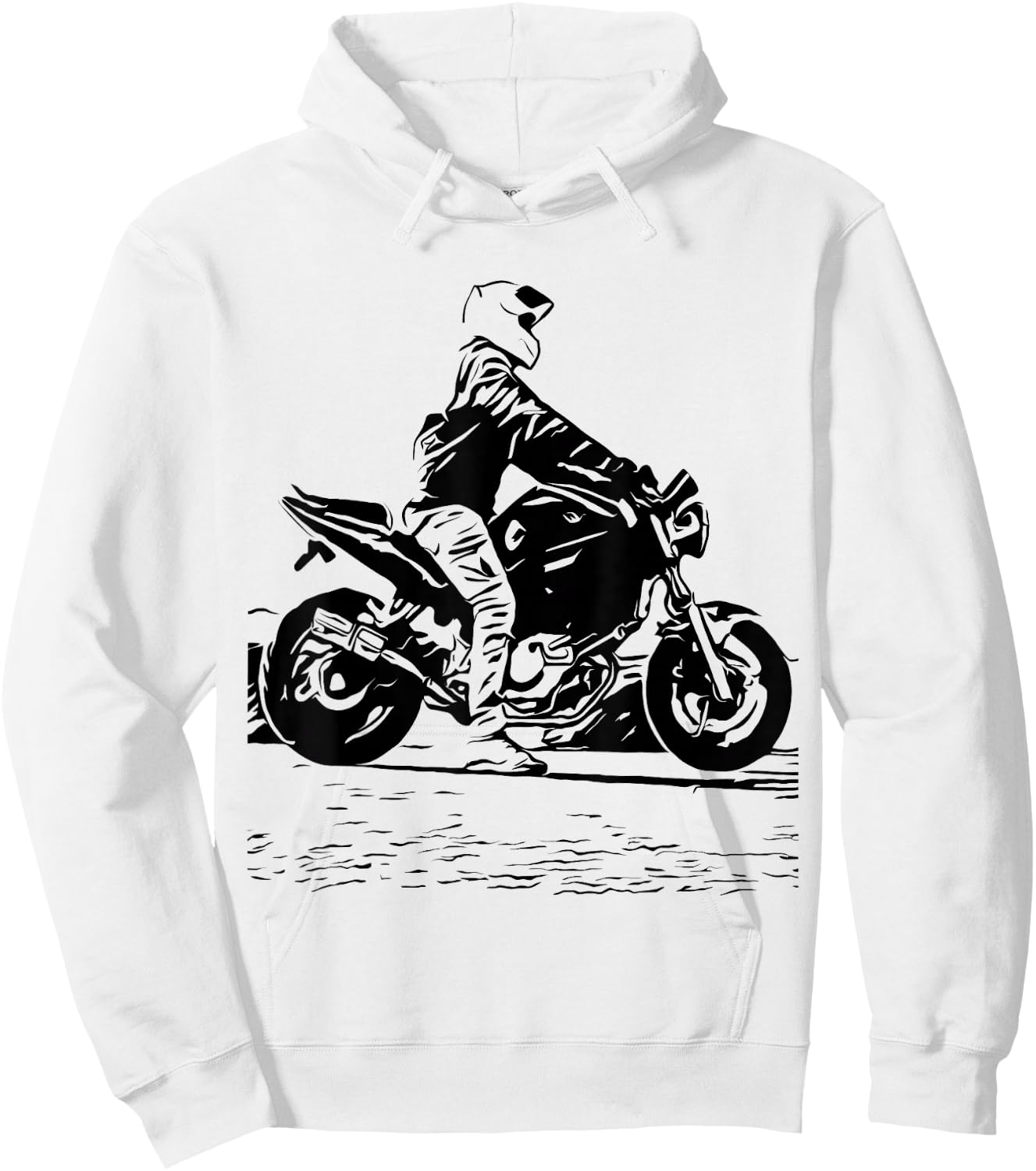 Motorcycle Original Artwork Tattoo Biker SV650 V-Twin Cafe Hoodie - Hoodie | White