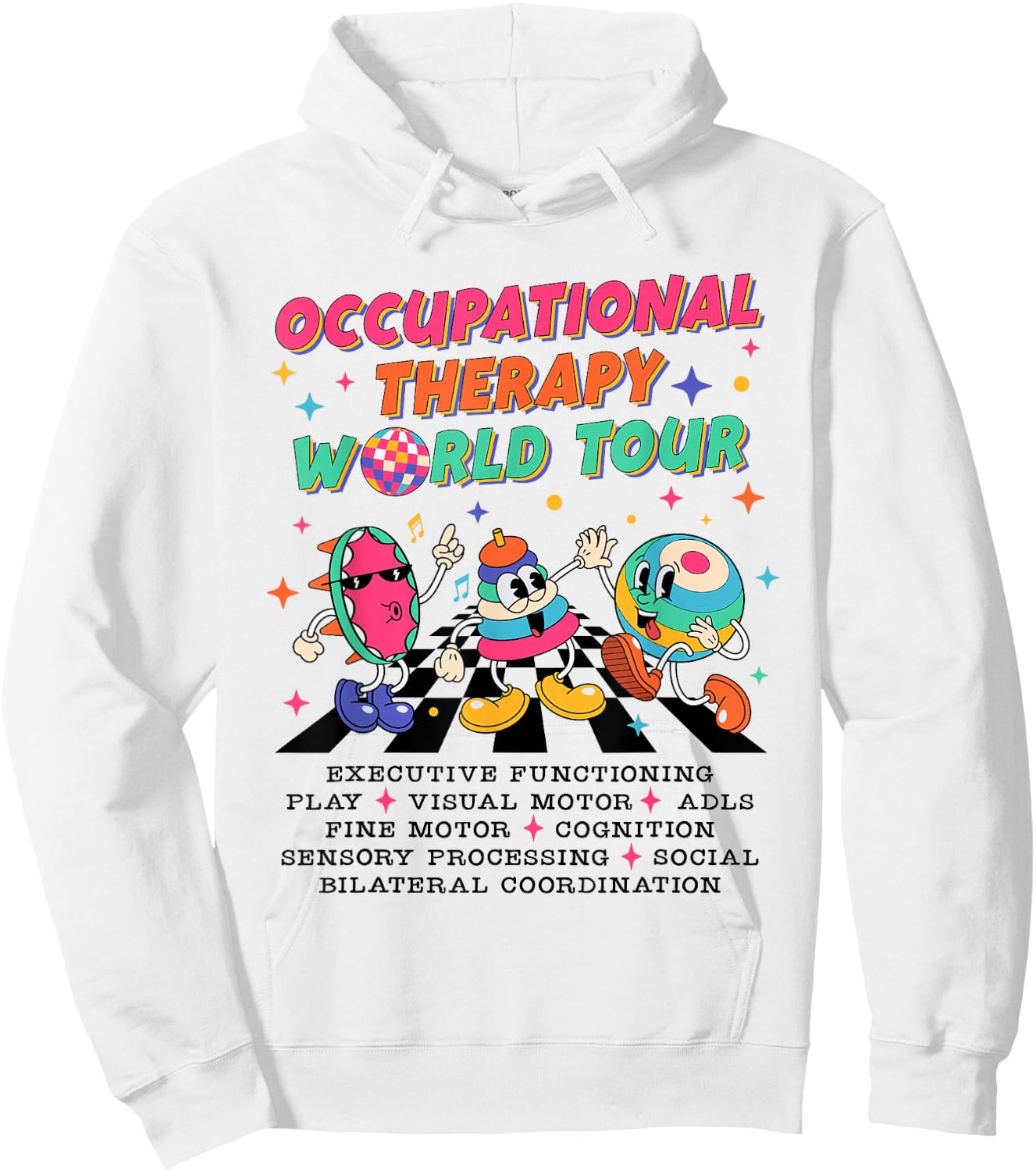 Occupational Therapy OT World Tour Sped Teacher Women Men Hoodie - Hoodie | White