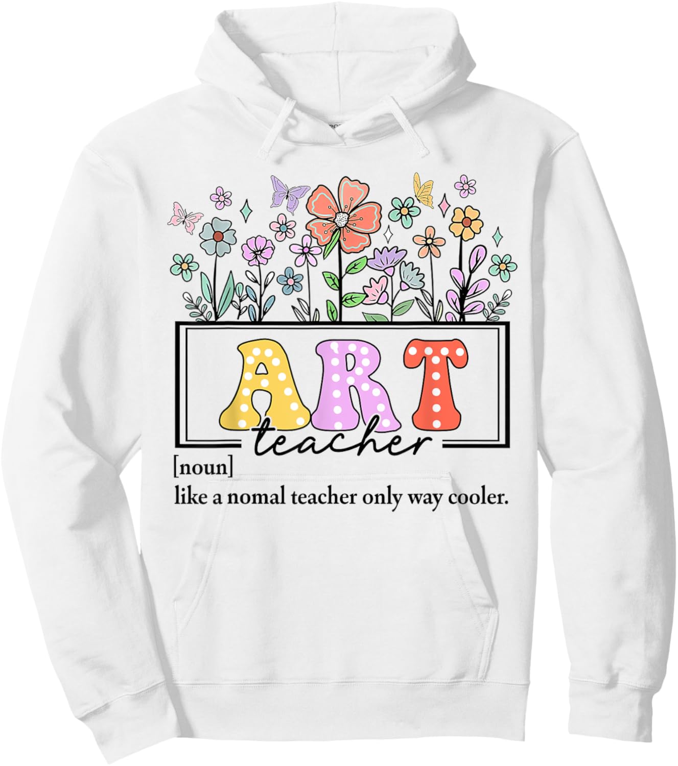 Art Teacher Definition for Back to School Teacher Day Women Girls Kids Hoodie - Hoodie | White