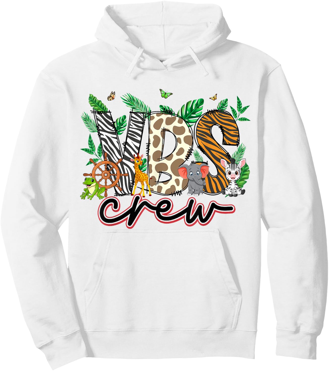 VBS Crew VBS 2024 Vacation Bible School Jungle Adventures Hoodie - Hoodie | White