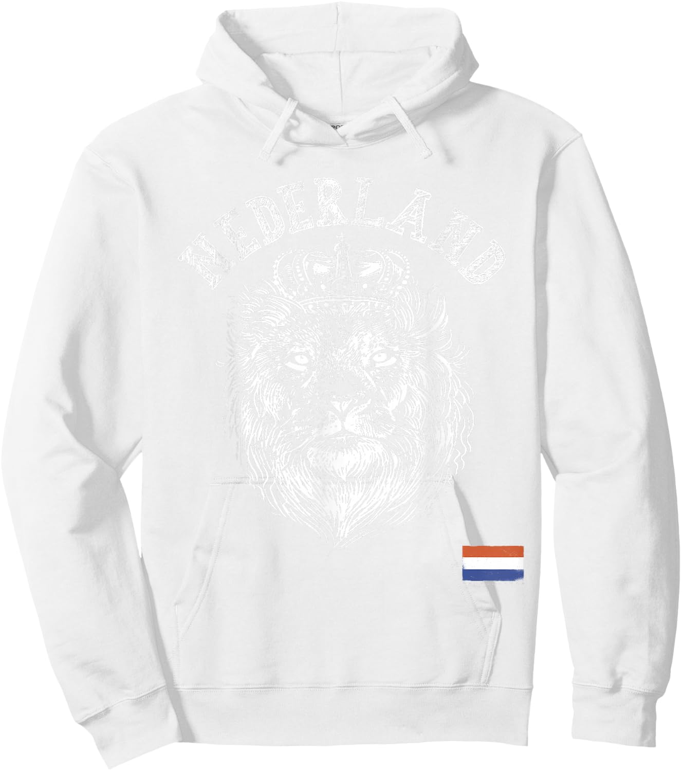 Nederland Reto Netherlands Lion Holland Dutch Men and Women Hoodie - Hoodie | White