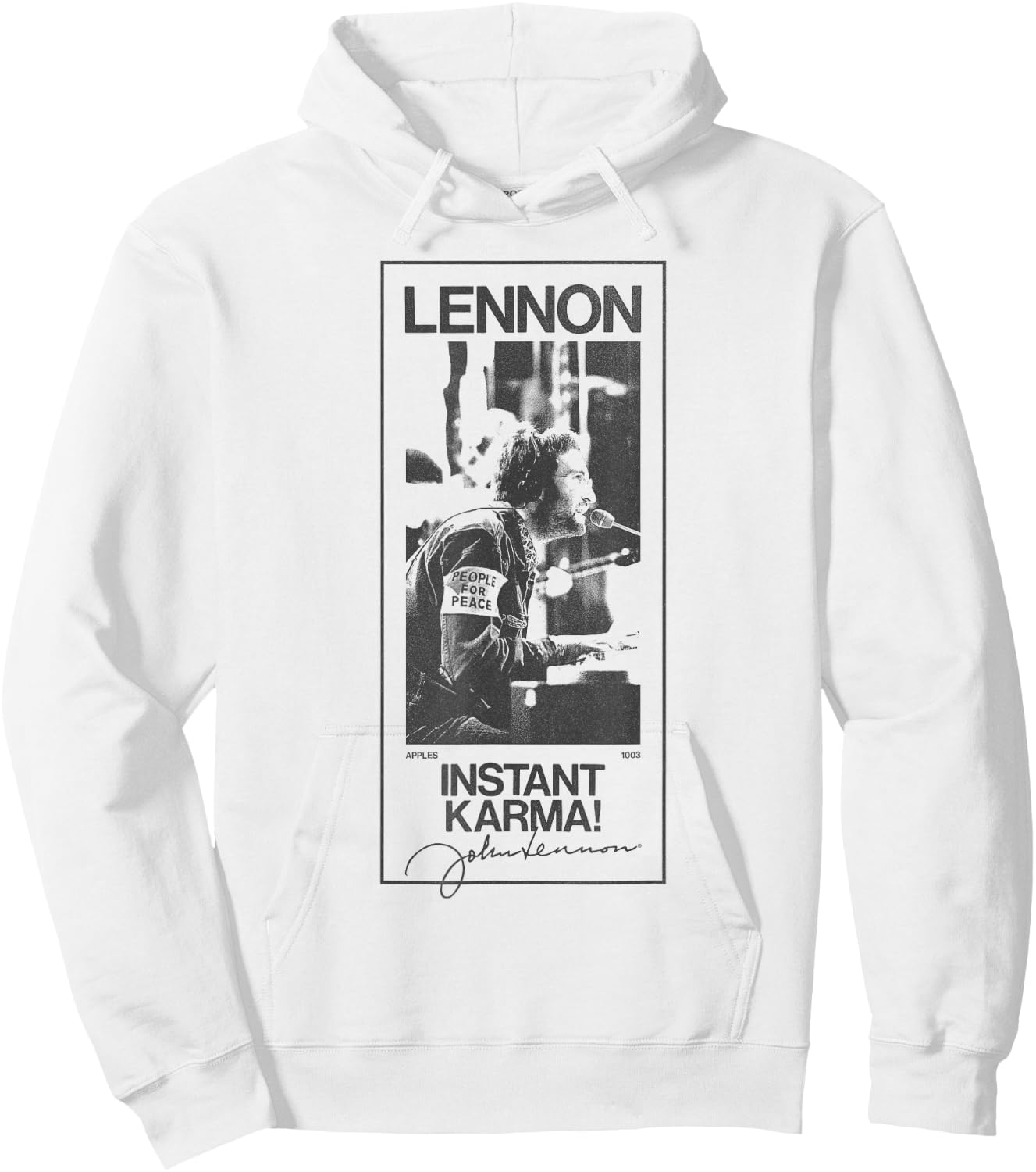 John Lennon - Karma Signature Hoodie - Hoodie | White