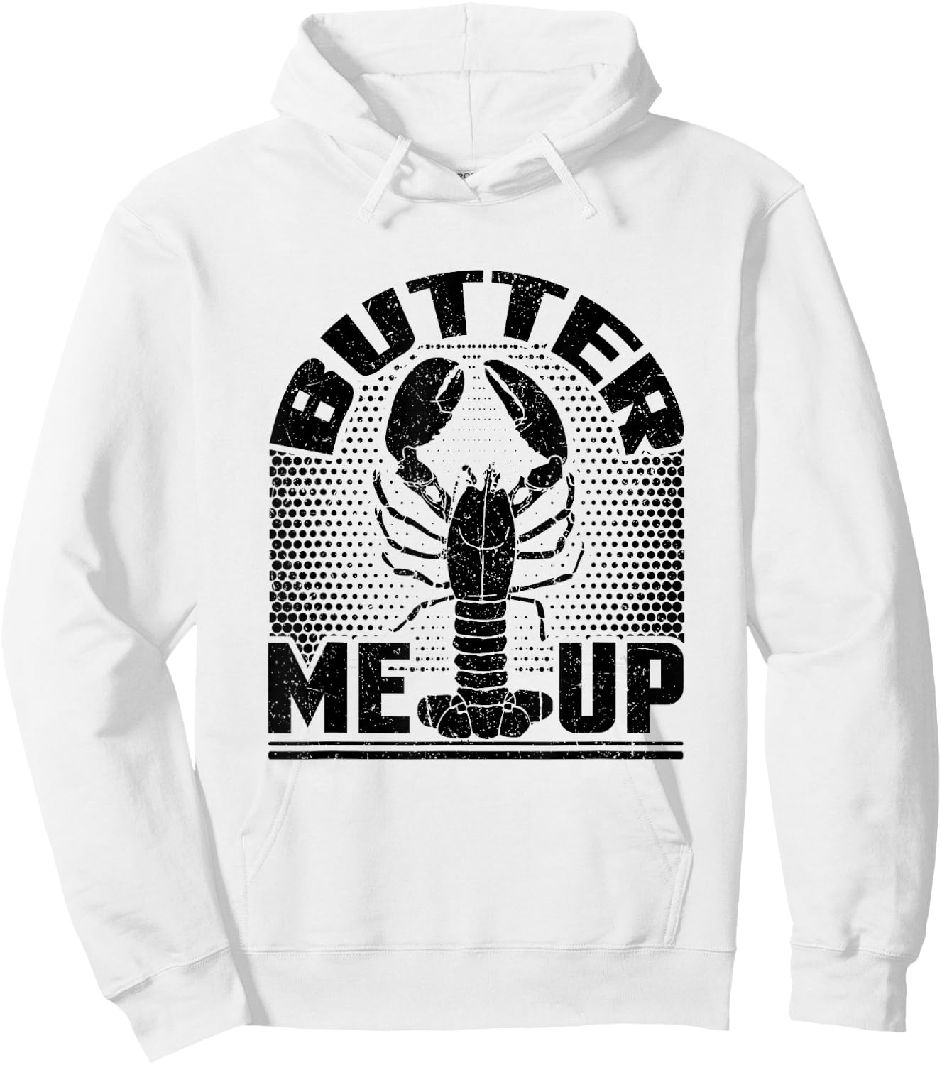 Lobster Humor Butter Me Up Lobster Lover Hoodie - Hoodie | White