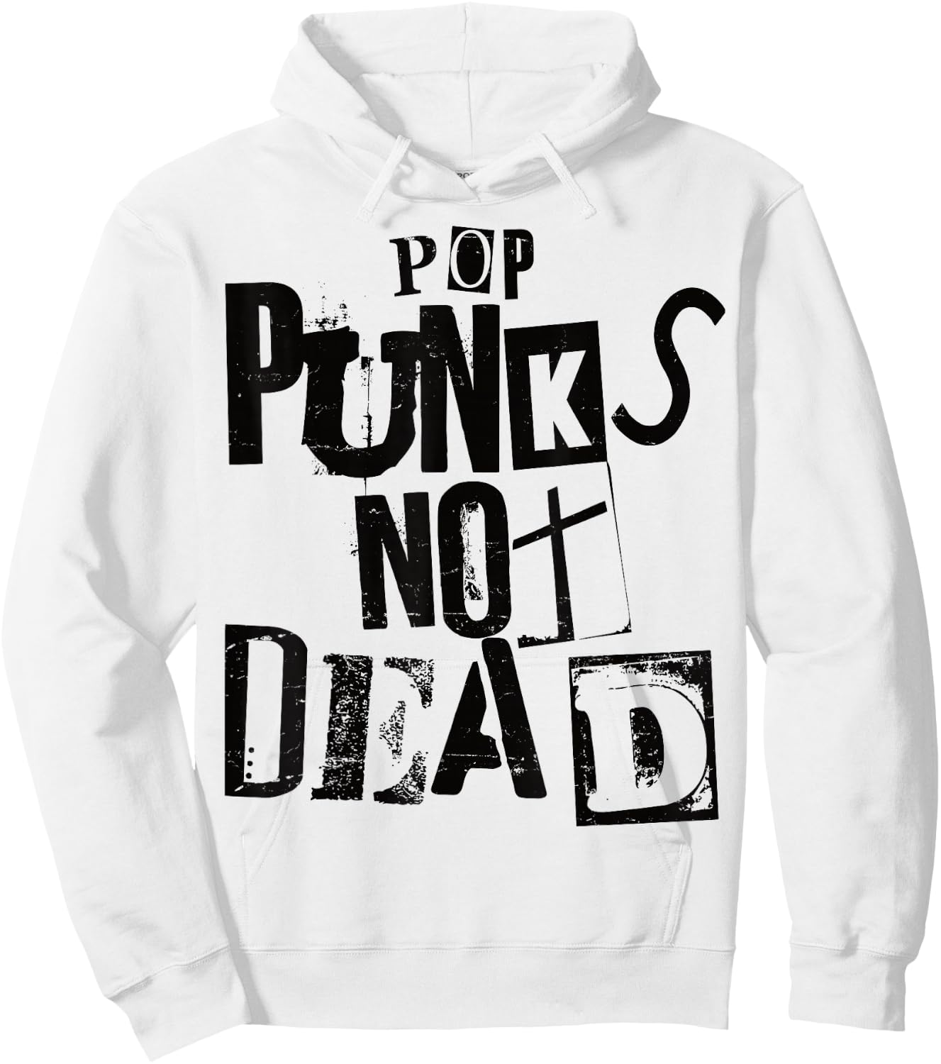 Pop Punks Not Dead - Vintage Grunge - Pop Punk Is Not Dead Hoodie - Hoodie | White