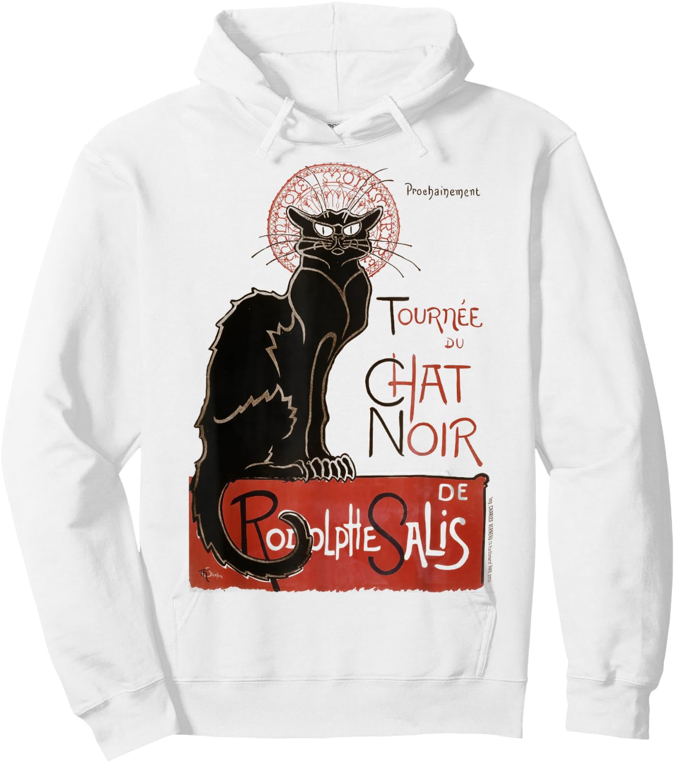 Tournee du Chat Noir Artwork Hoodie - Hoodie | White
