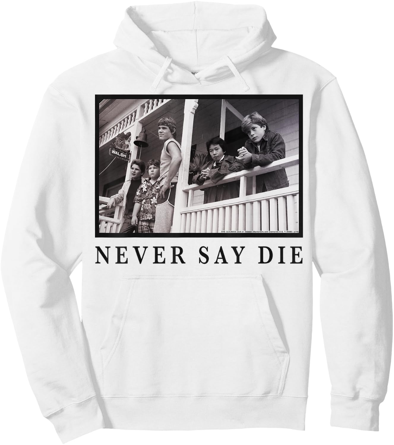 The Goonies Never Say Die Hoodie - Hoodie | White