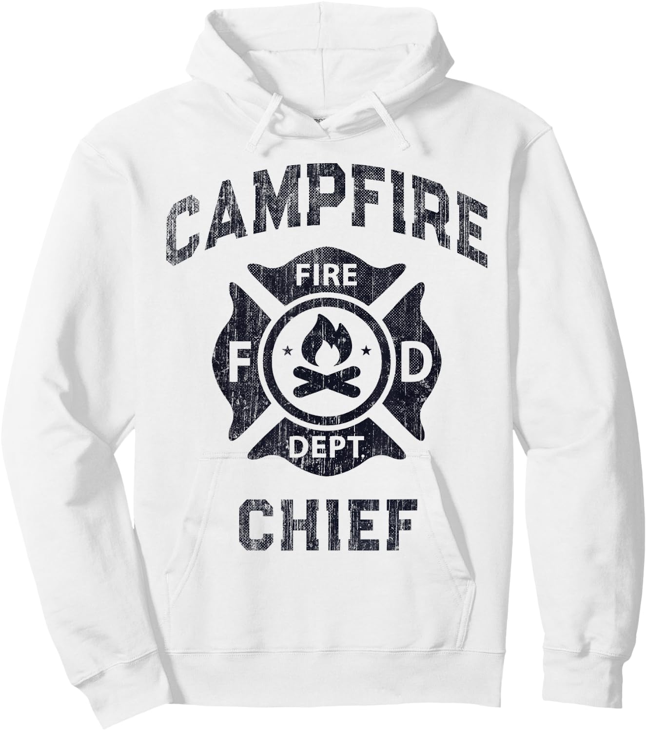 Funny CAMPFIRE CHIEF Summer Camp Staff Director Smores My FD Men Women Girls Kids Hoodie - Hoodie | White