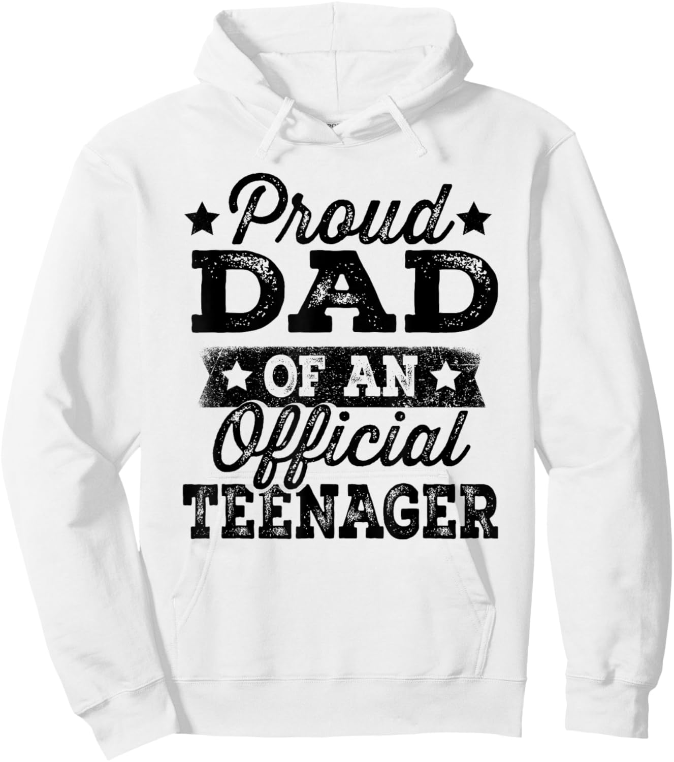 Proud Dad of Official Teenager 13th Birthday Gifts 13 Yr Old Hoodie - Hoodie | White