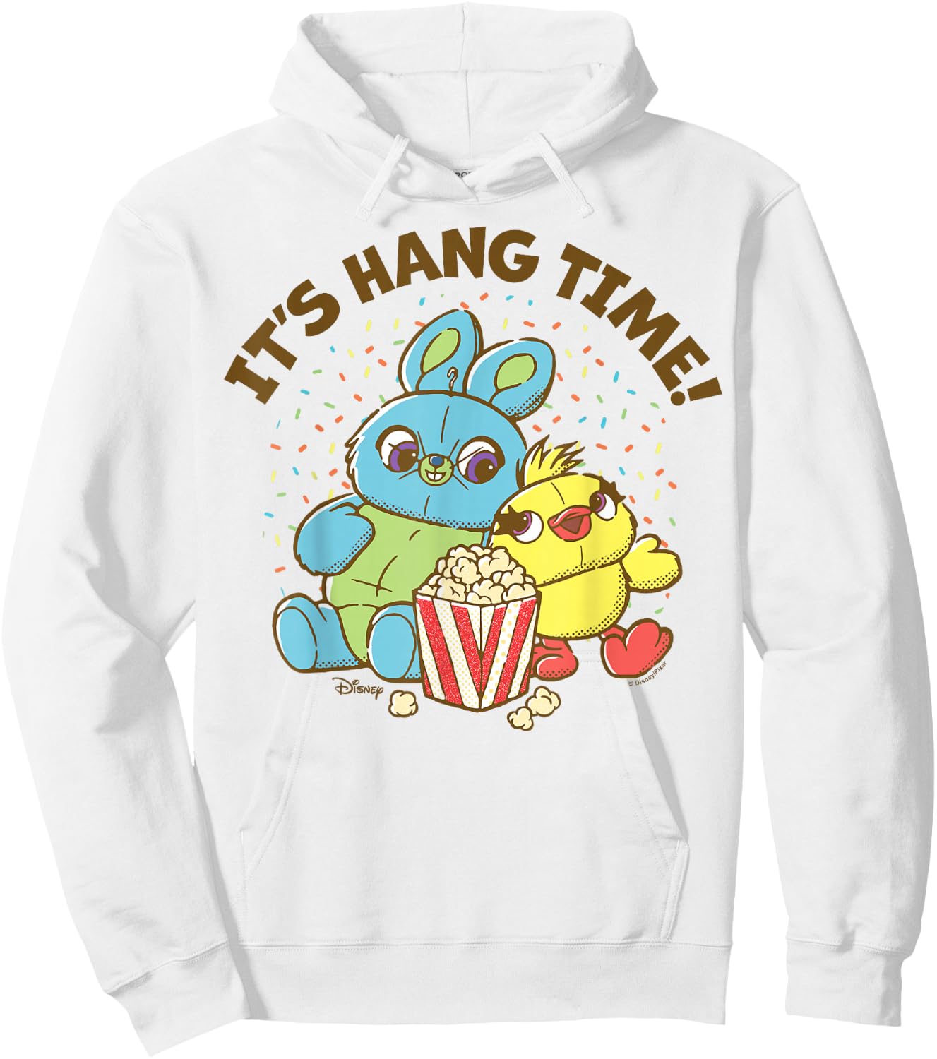 Toy Story 4 - Ducky And Bunny It's Hang Time Hoodie - Hoodie | White