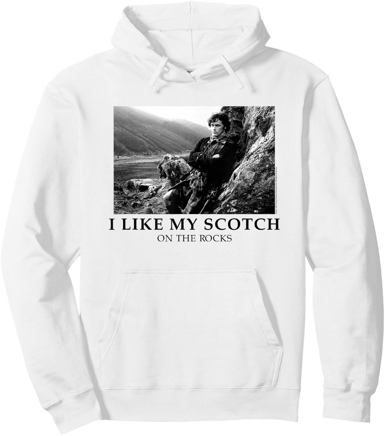 Outlander I Like My Scotch on the Rocks Hoodie - Hoodie | White