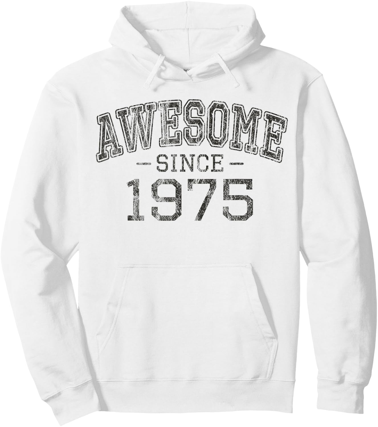 Awesome Since 1975 Vintage Style Born in 1975 Birthday Gift Hoodie - Hoodie | White