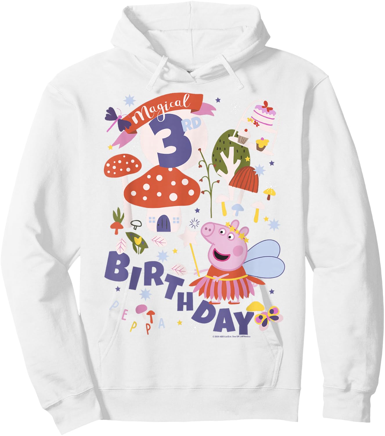 Peppa Pig Fairy Princess Peppa Magical 3rd Birthday Hoodie - Hoodie | White