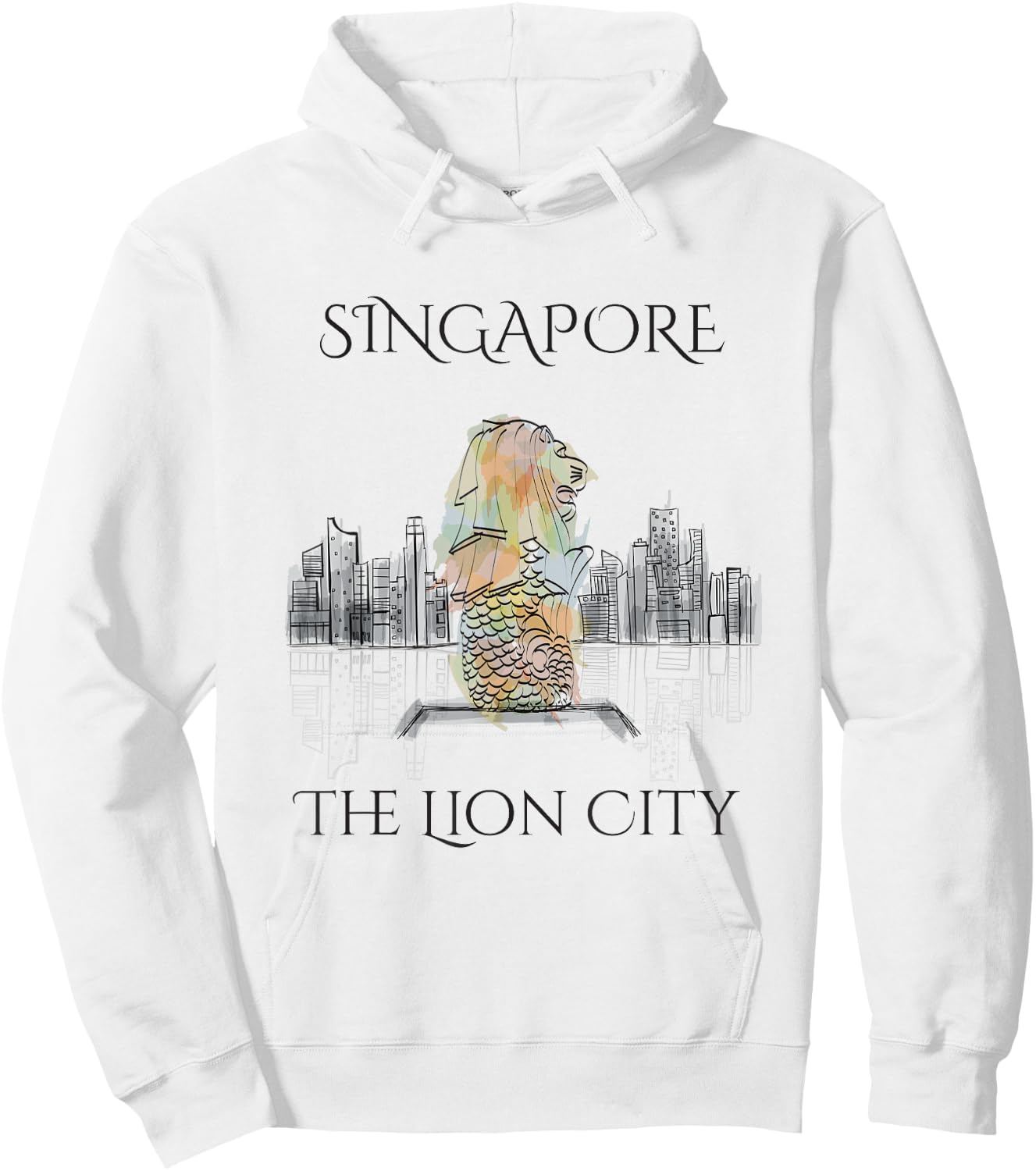Singapore, The Lion City Singaporean Gift Hoodie - Hoodie | White