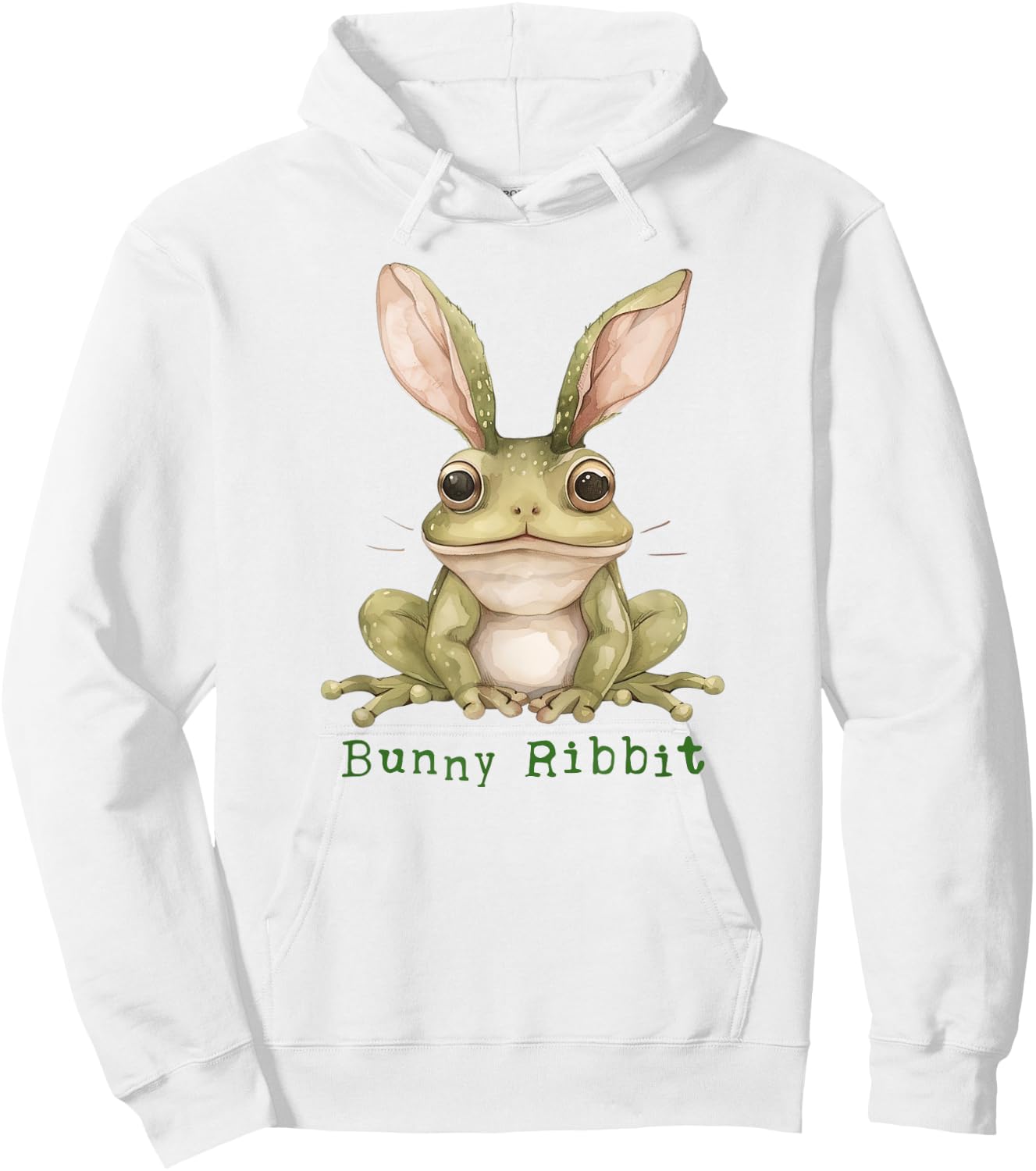 Frog Bunny Rabbit Floppy Ears Toad Funny Easter Animal Hoodie - Hoodie | White