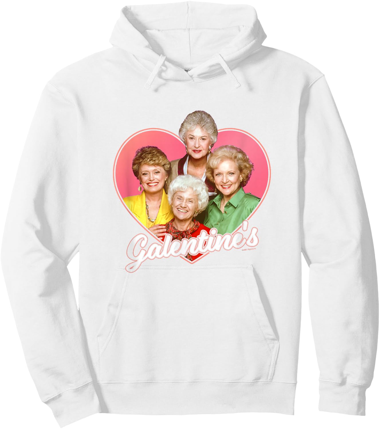 The Golden Girls Valentine's Day Galentine's Heart Shape Hoodie - Hoodie | White