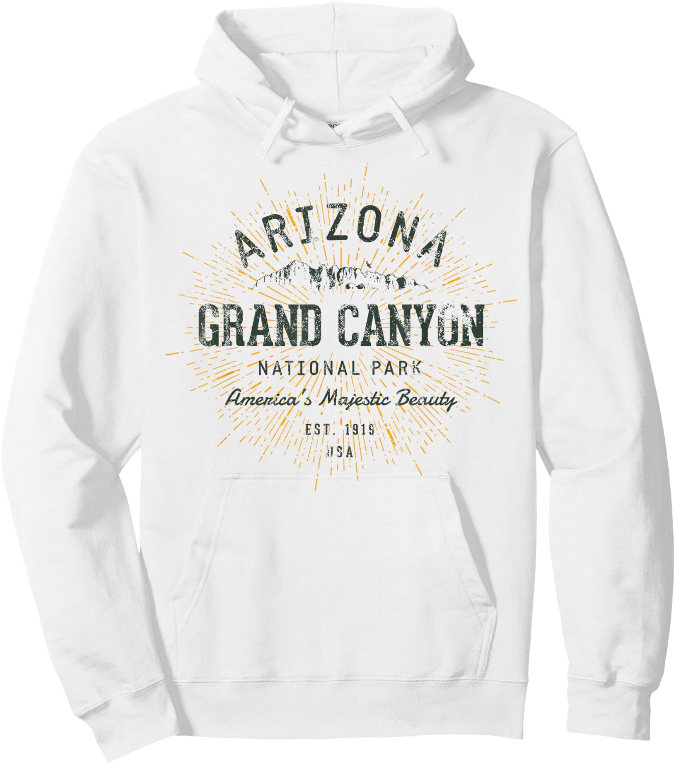 Retro Style Vintage Grand Canyon National Park Hoodie - Hoodie | White