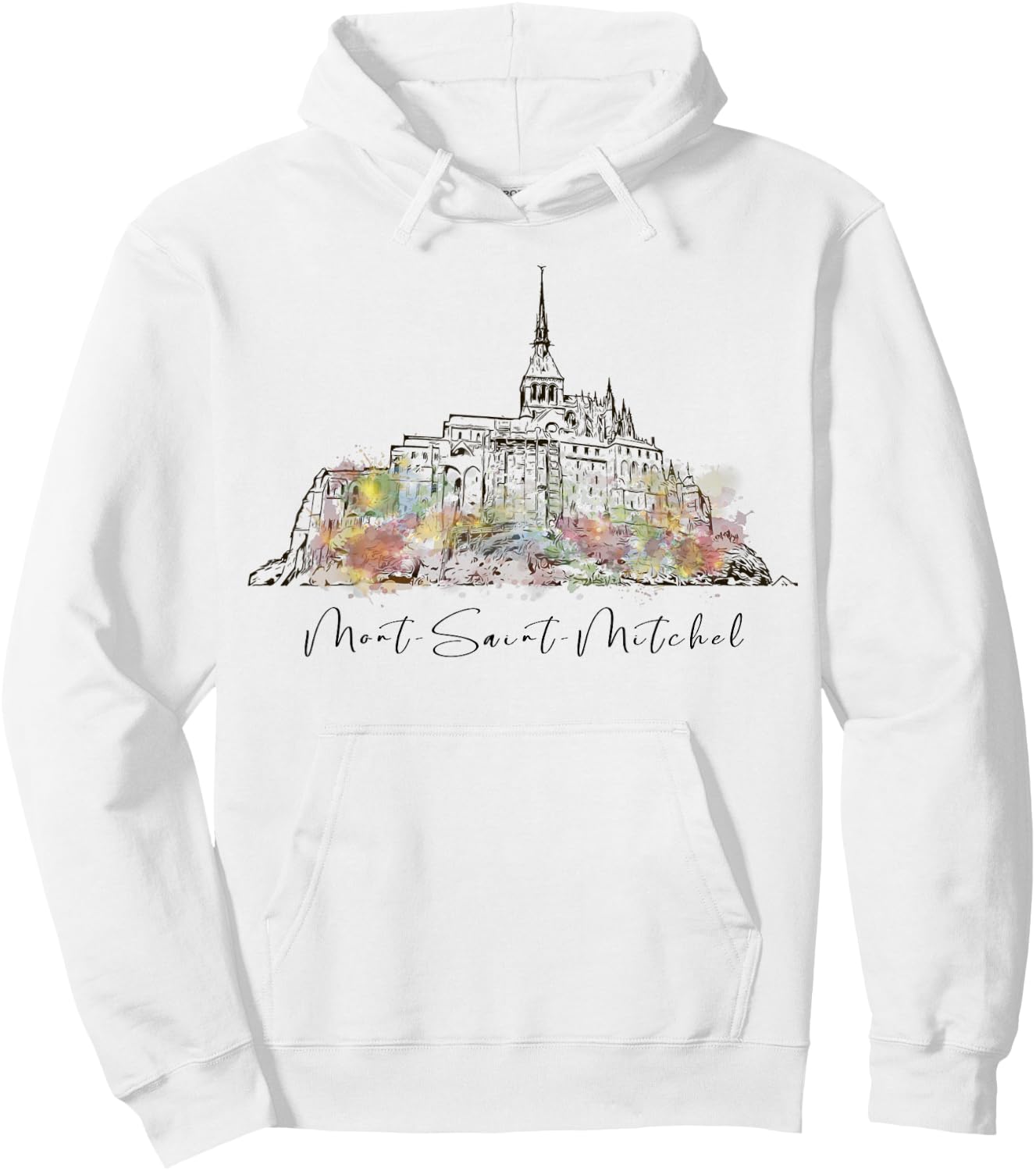 France Normandy Mont Saint Michel Europe French Vacation Hoodie - Hoodie | White
