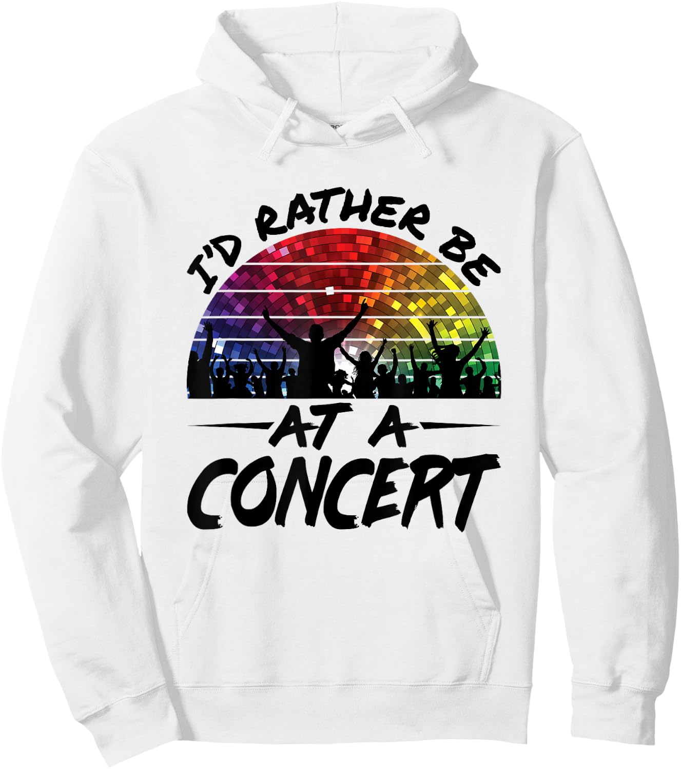 I'd Rather Be At a Concert Music Lover Festival Hoodie - Hoodie | White