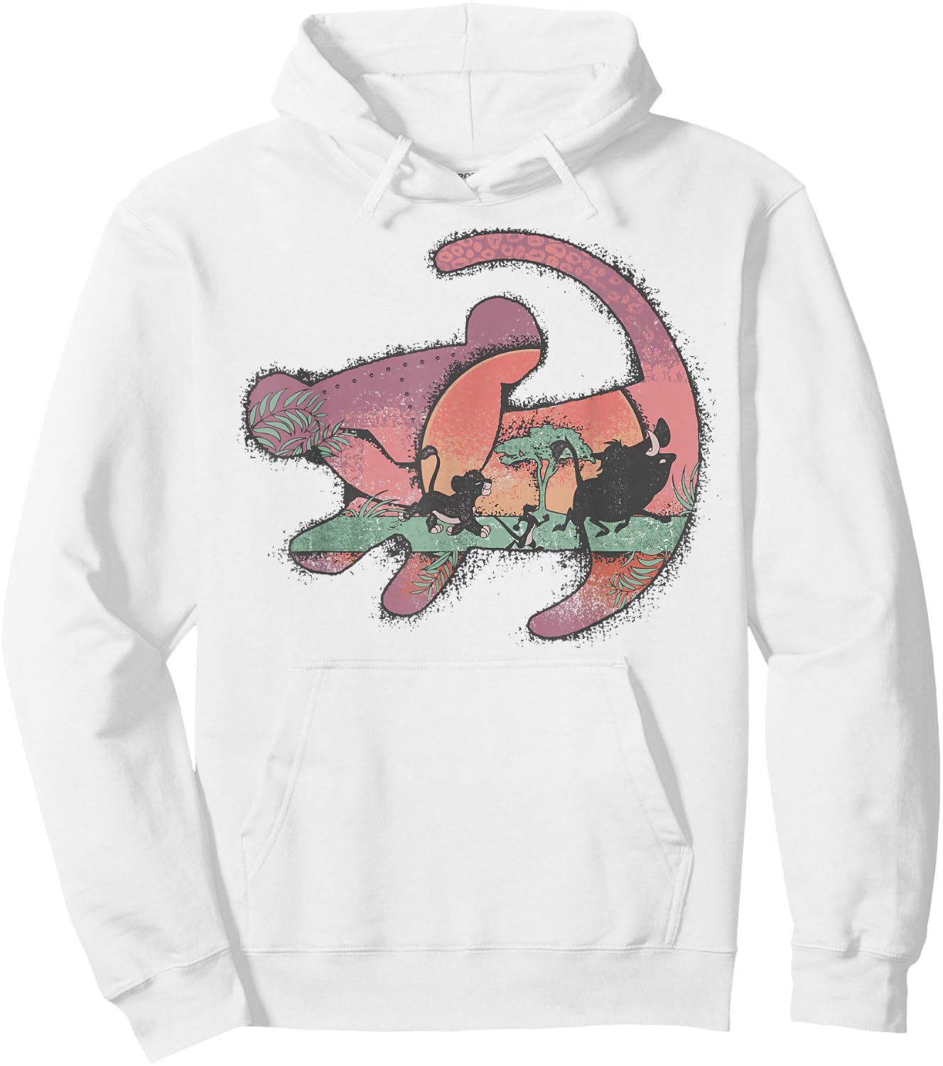 Disney The Lion King Baby Simba Painting Silhouette Hoodie - Hoodie | White