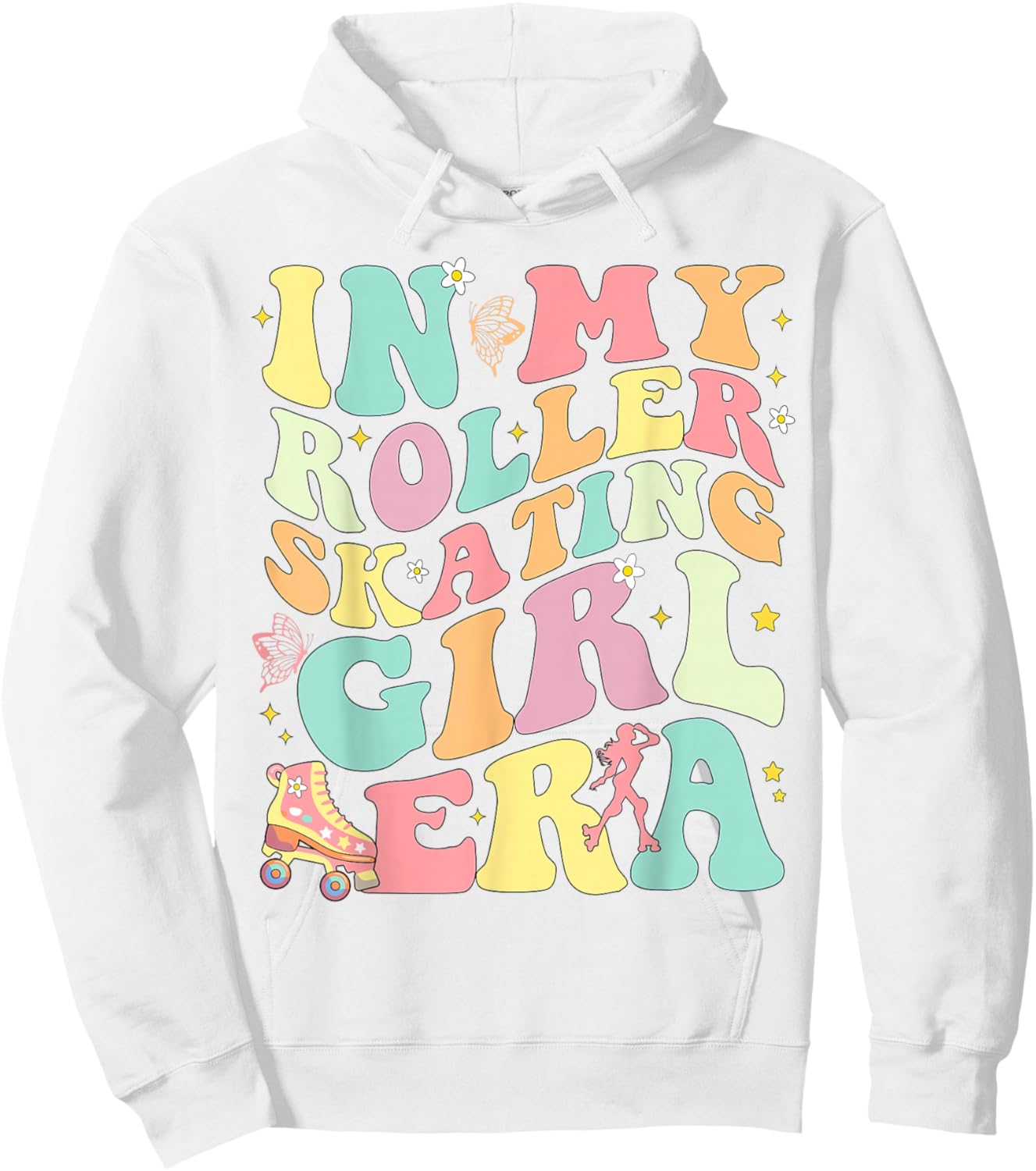 in My Roller Skating Girl Era Hoodie - Hoodie | White