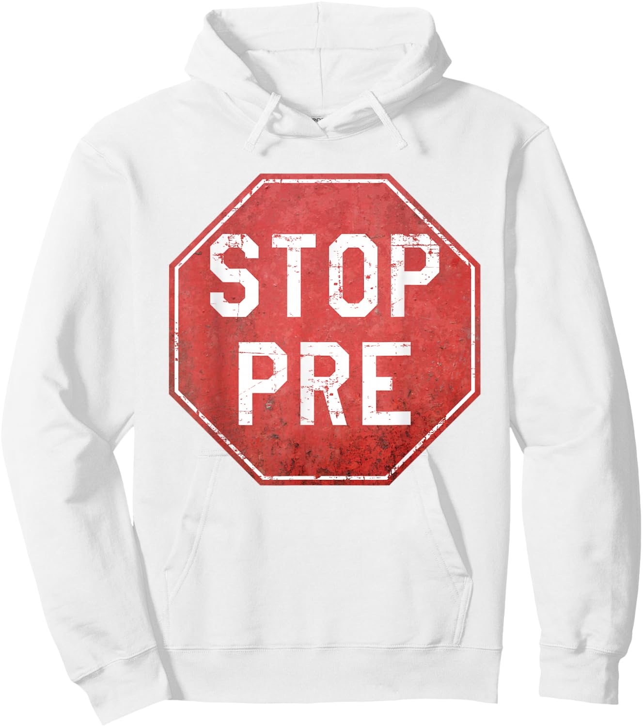 Vintage Stop Pre - Marathon Running Legend Runner Hoodie - Hoodie | White