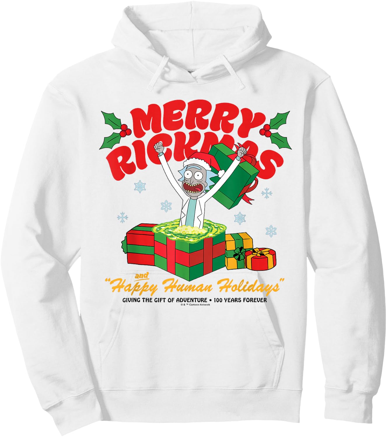 Rick and Morty Christmas Merry Rickmas Presents Hoodie - Hoodie | White