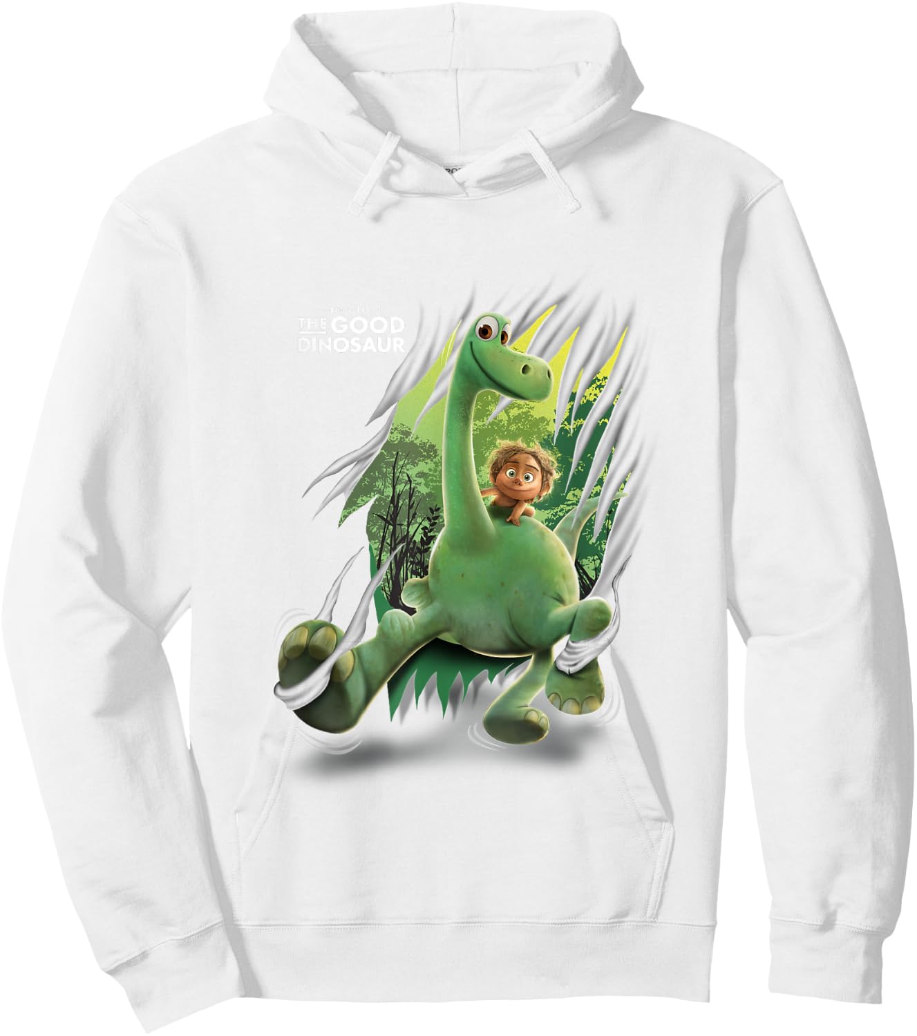 Disney Pixar The Good Dinosaur Arlo Spot Breaking Through Hoodie - Hoodie | White