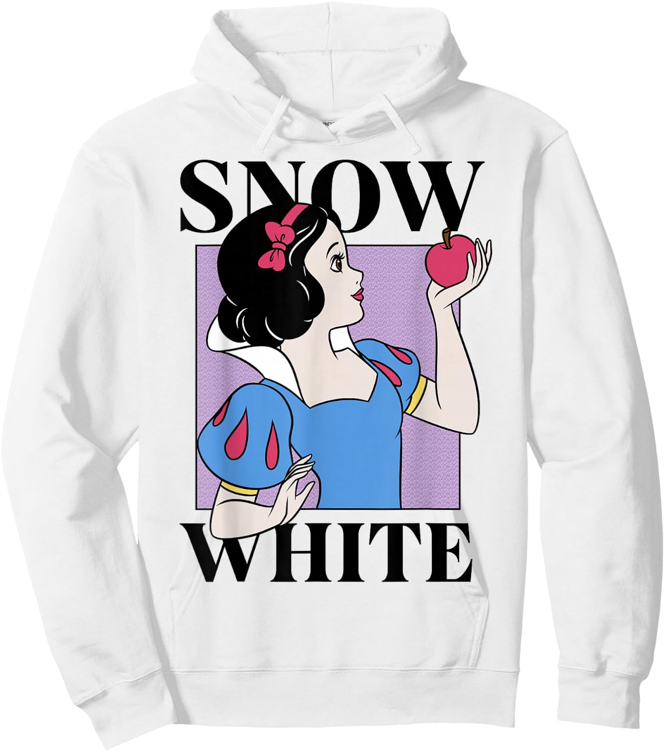 Disney Snow White and The Seven Dwarfs Front & Back Box Up Hoodie - Hoodie | White