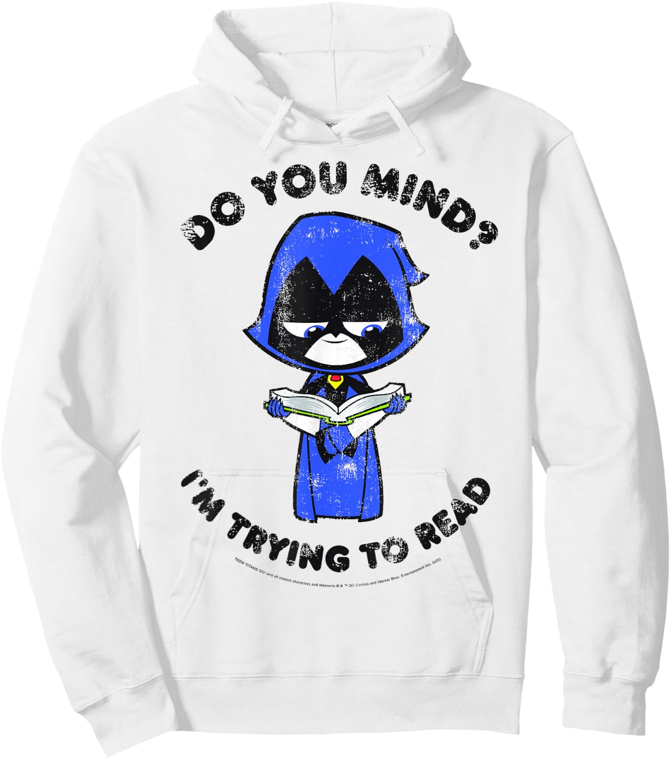 DC Comics Teen Titans Go! Raven I'm Trying to Read Hoodie - Hoodie | White