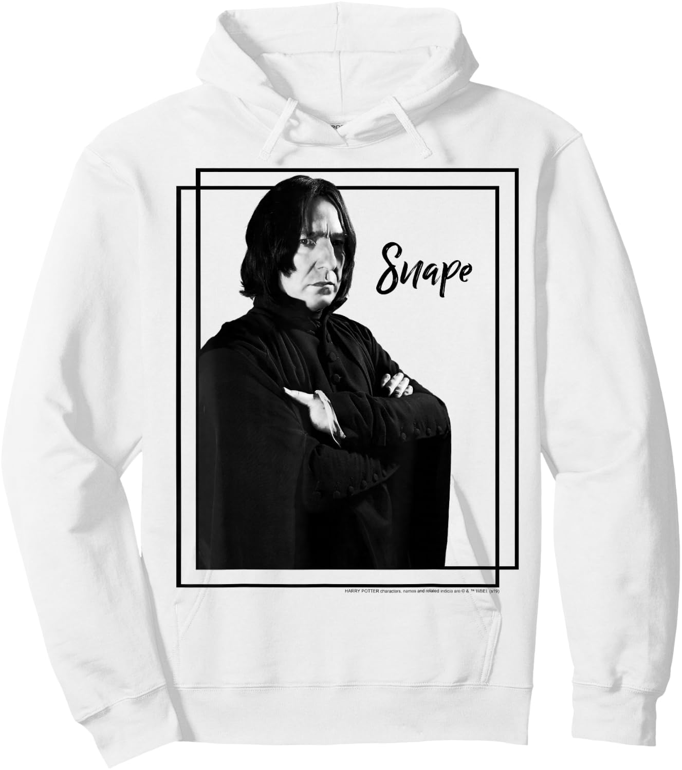 Harry Potter Snape Simple Framed Portrait Hoodie - Hoodie | White