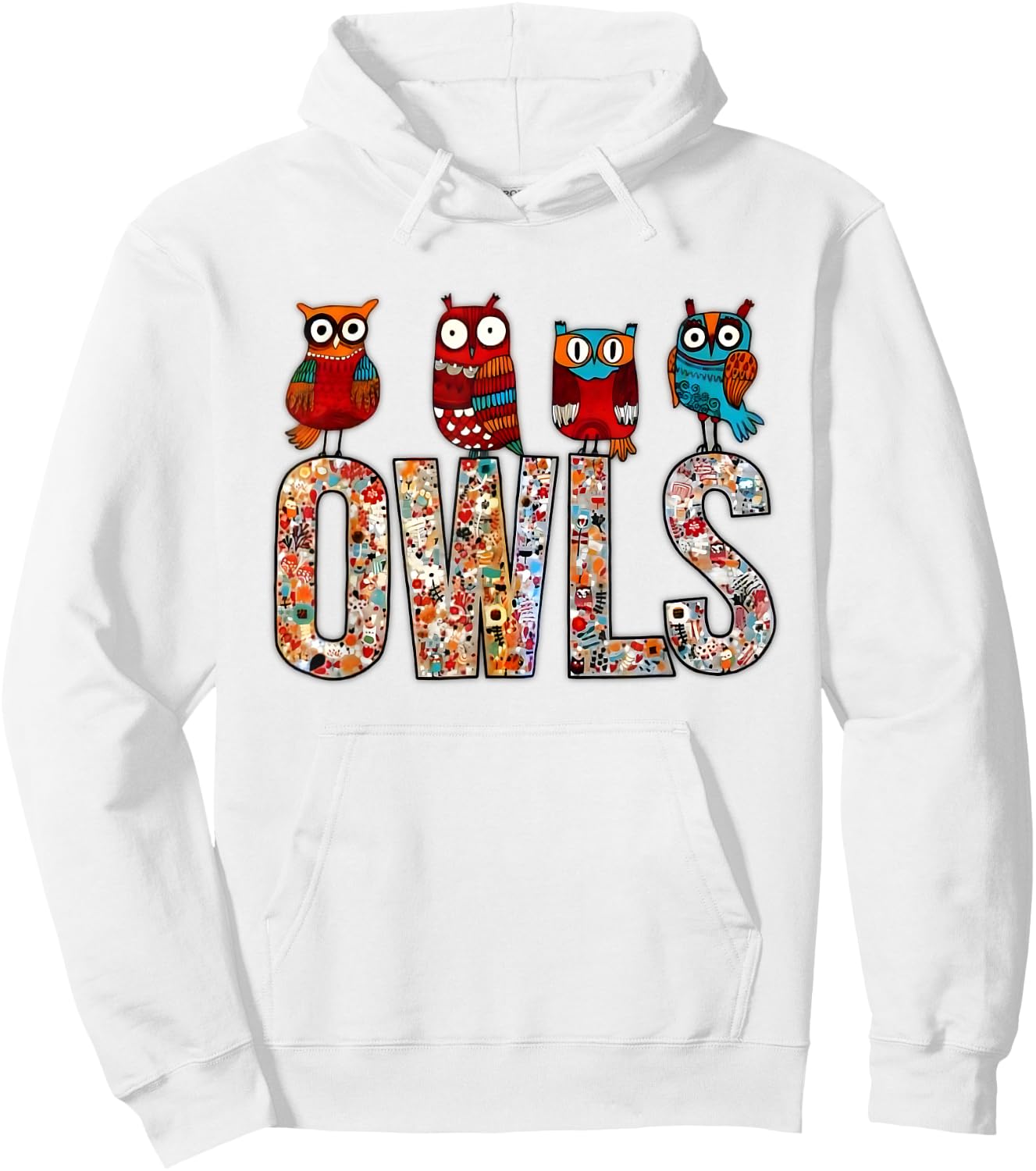 Love owls Women Shirt owl Lovers for kids and girls Hoodie - Hoodie | White