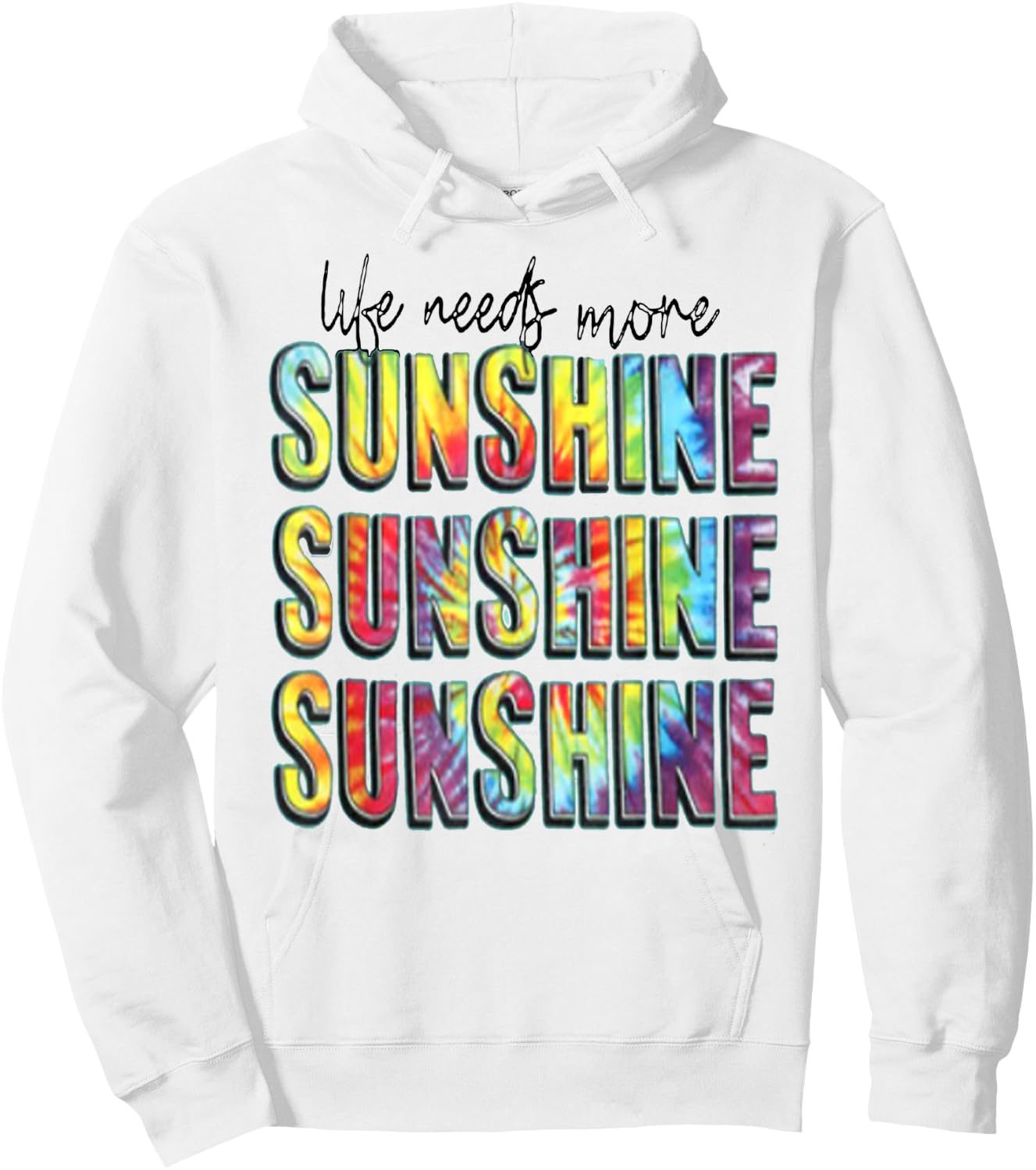 Summer Positivity Life Need More Sunshine Men Women Kids Hoodie - Hoodie | White