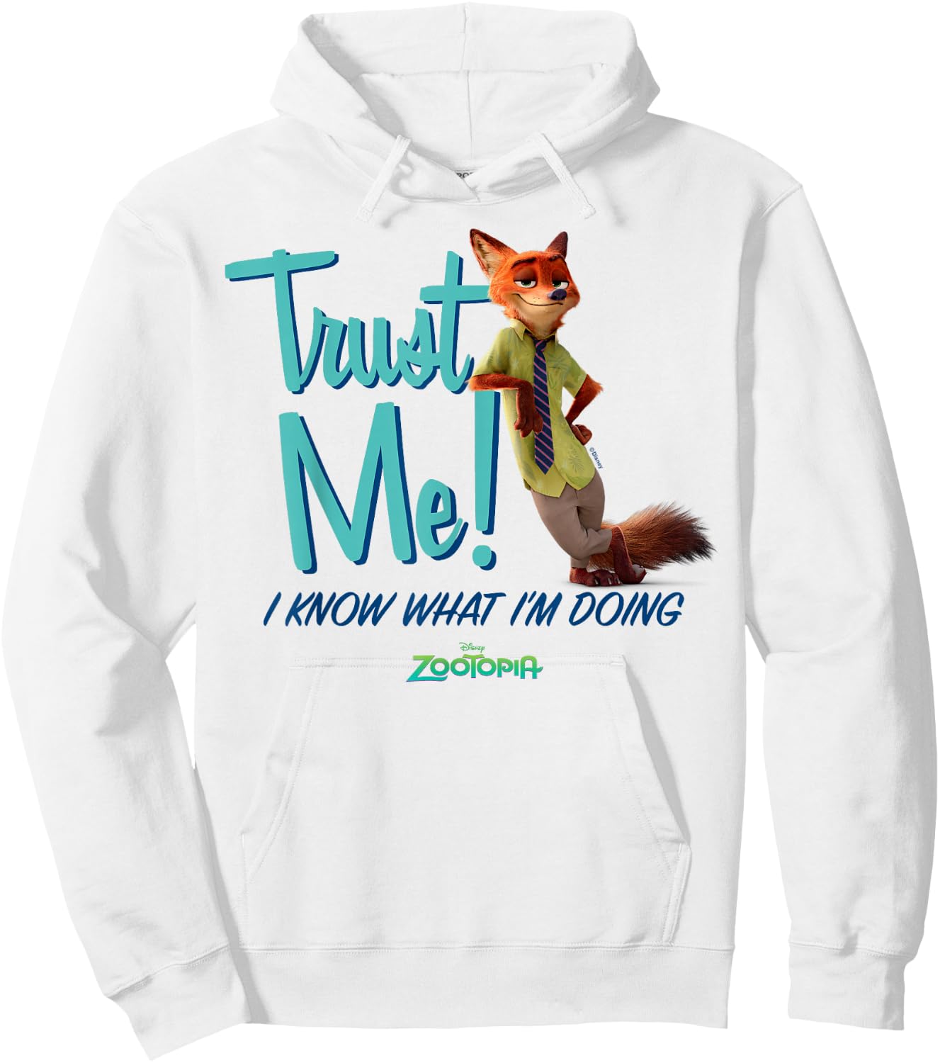 Zootopia - Nick Trust Me I Know What I'm Doing Hoodie - Hoodie | White