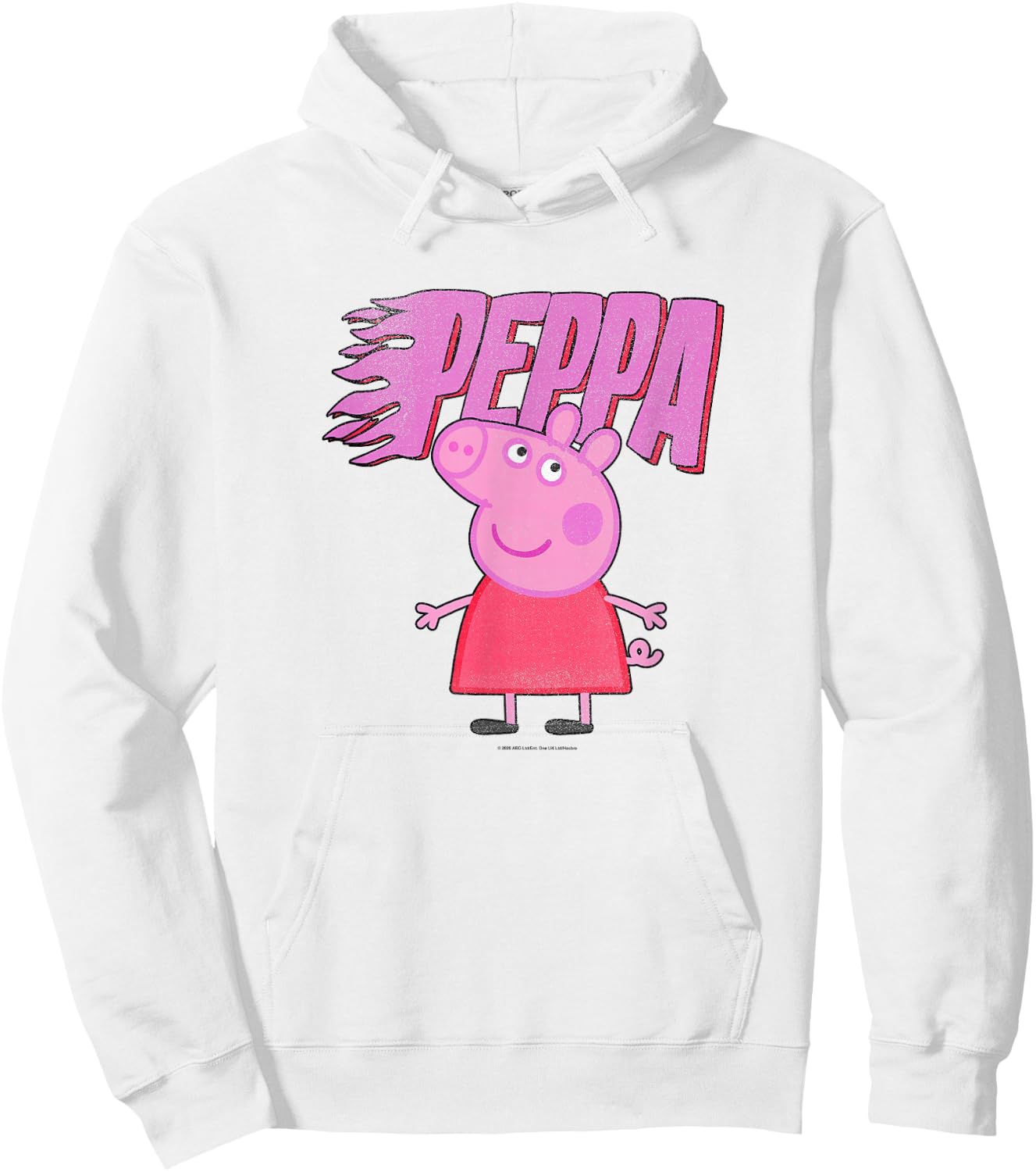 Peppa Pig Flame Peppa Logo Hoodie - Hoodie | White