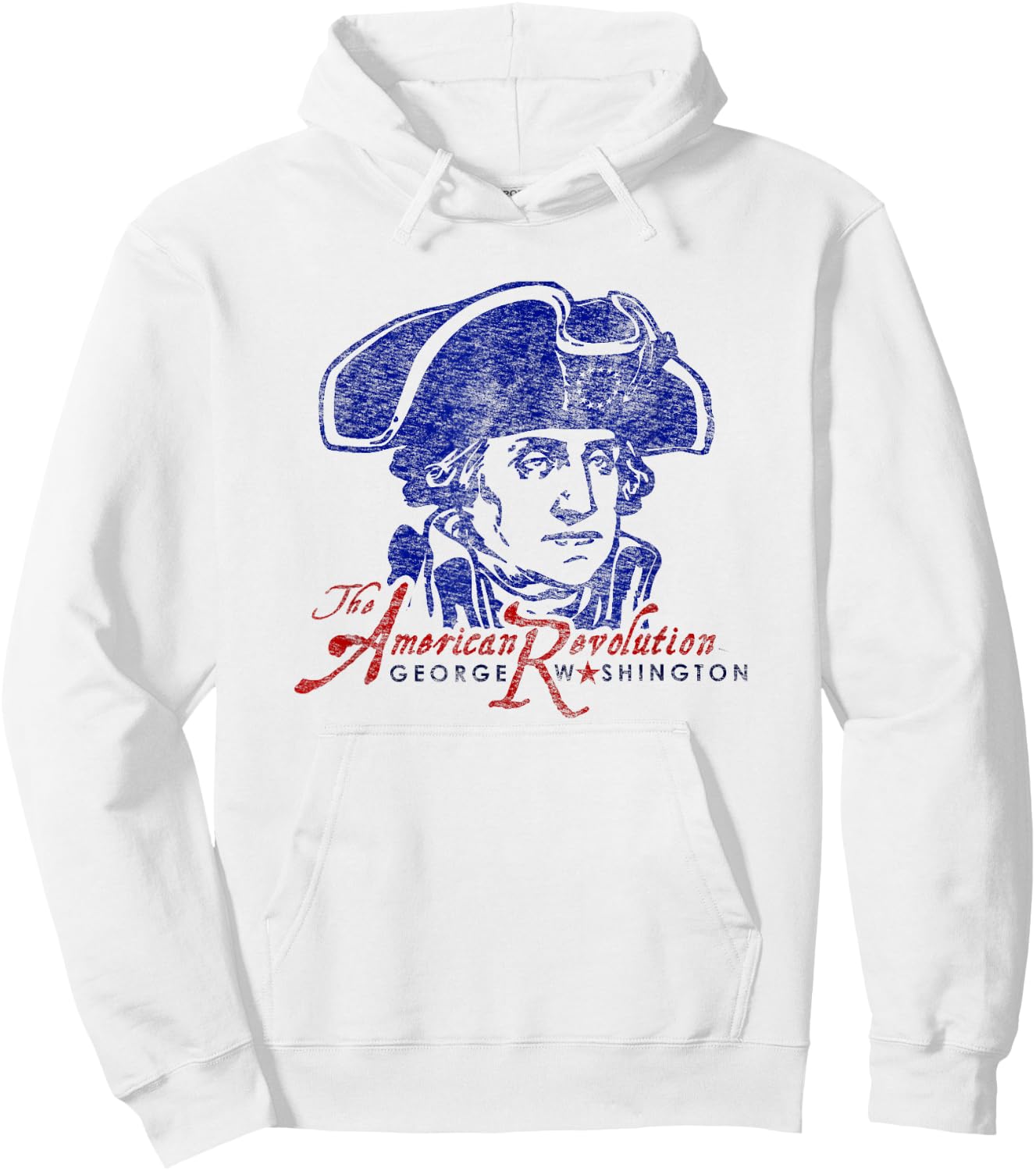 George Washington American Revolution Vintage Patriotic Hoodie - Hoodie | White