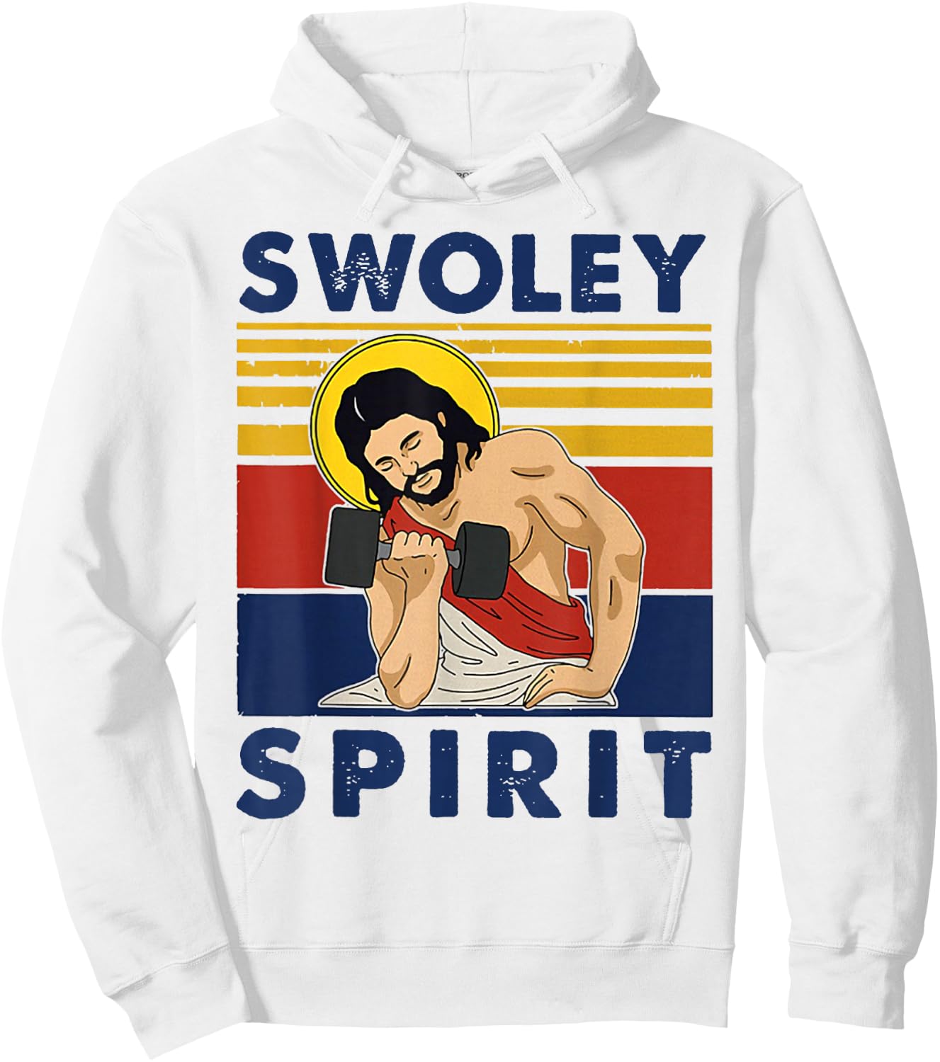 Swoley Spirit Weightlifting Jesus Swoley Spirit Hoodie - Hoodie | White