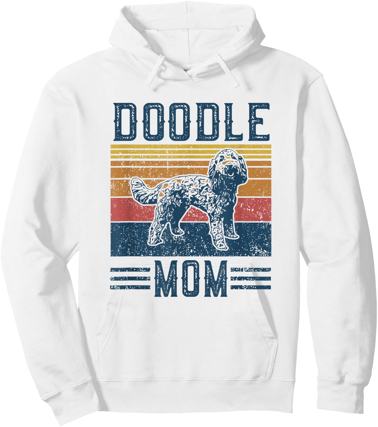 Vintage Doodle Mom Mother - Aussie Doodle & Goldendoodle Hoodie - Hoodie | White