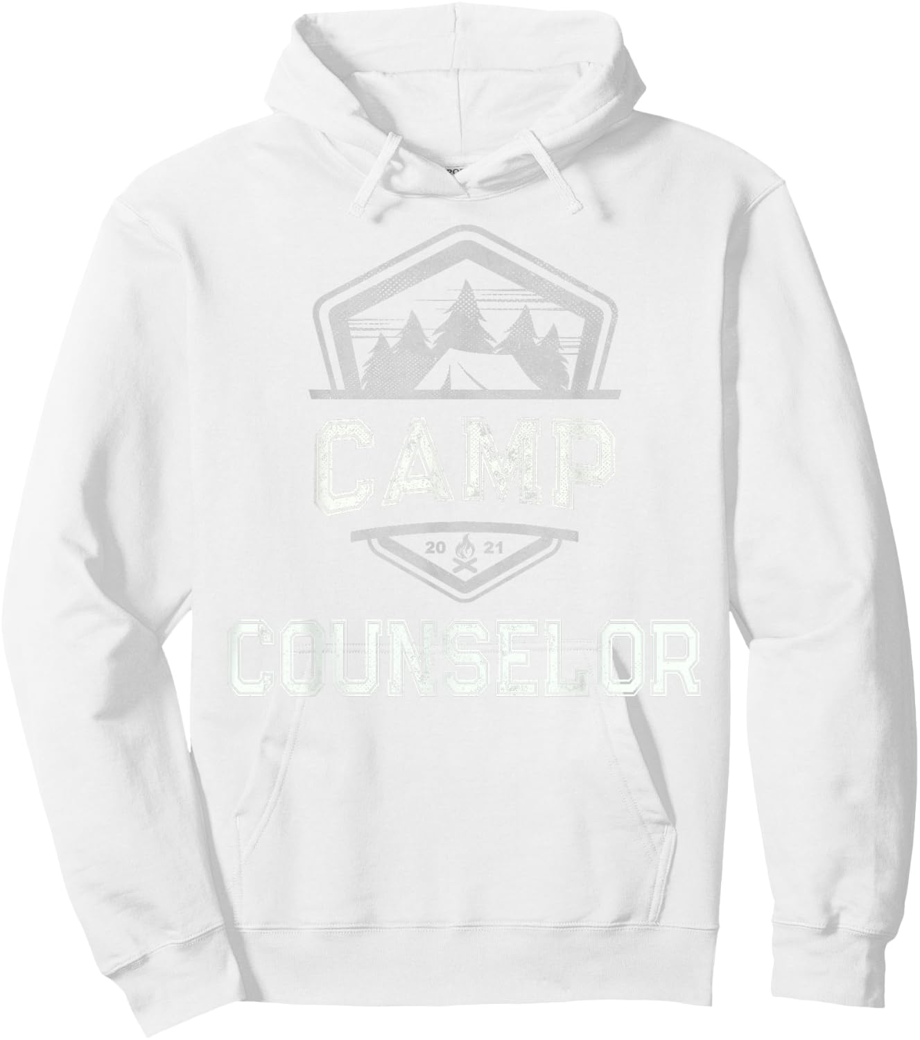 Vintage CAMP COUNSELOR Campground Crew Host Teacher Team Men Women Hoodie - Hoodie | White