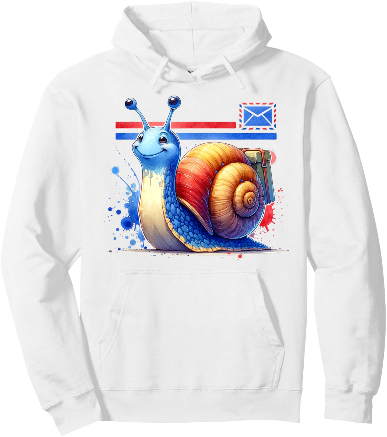 Snail mail Mailman Funny snail Postman Delivery man Hoodie - Hoodie | White