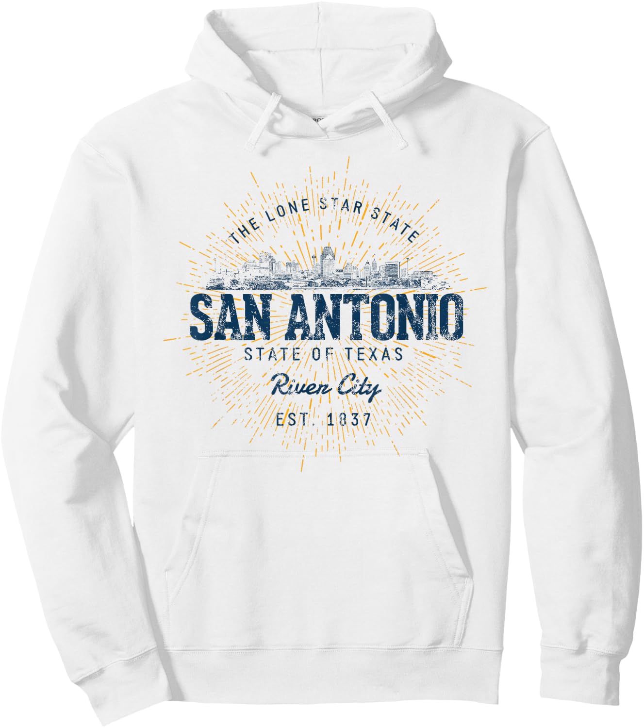 Vintage San Antonio Retro Hoodie - Hoodie | White