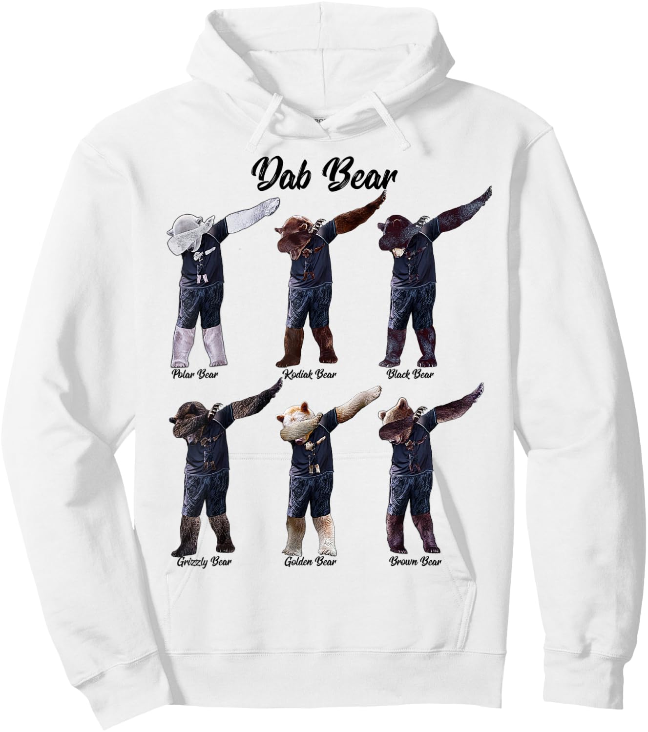 Dab Bear - by Behrbones Hoodie - Hoodie | White