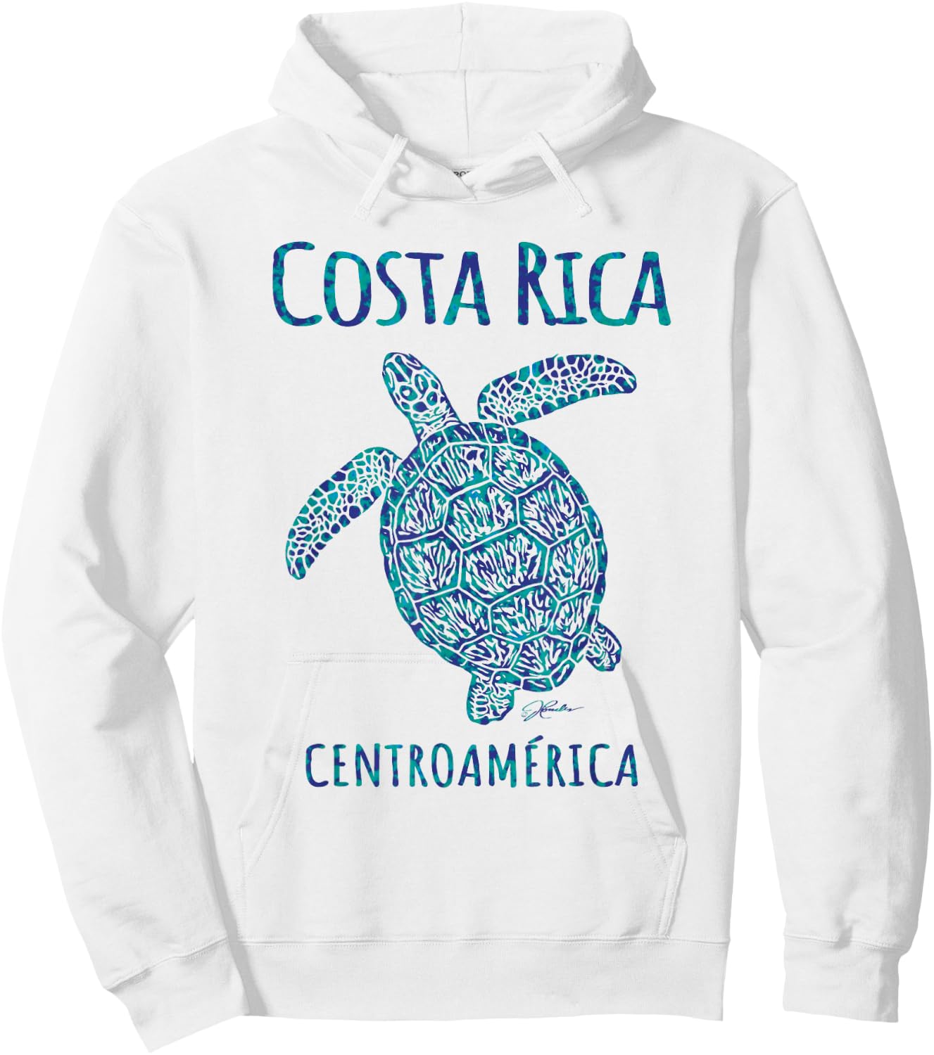 JCombs: Costa Rica, Sea Turtle, Beach Hoodie - Hoodie | White