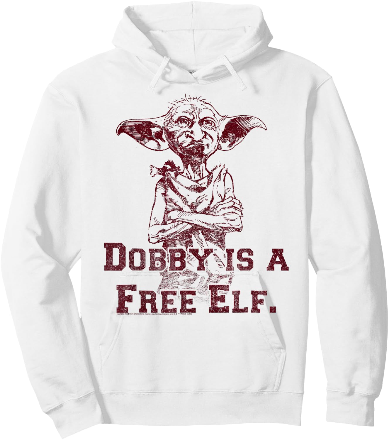 Harry Potter Dobby Is A Free Elf Hoodie - Hoodie | White