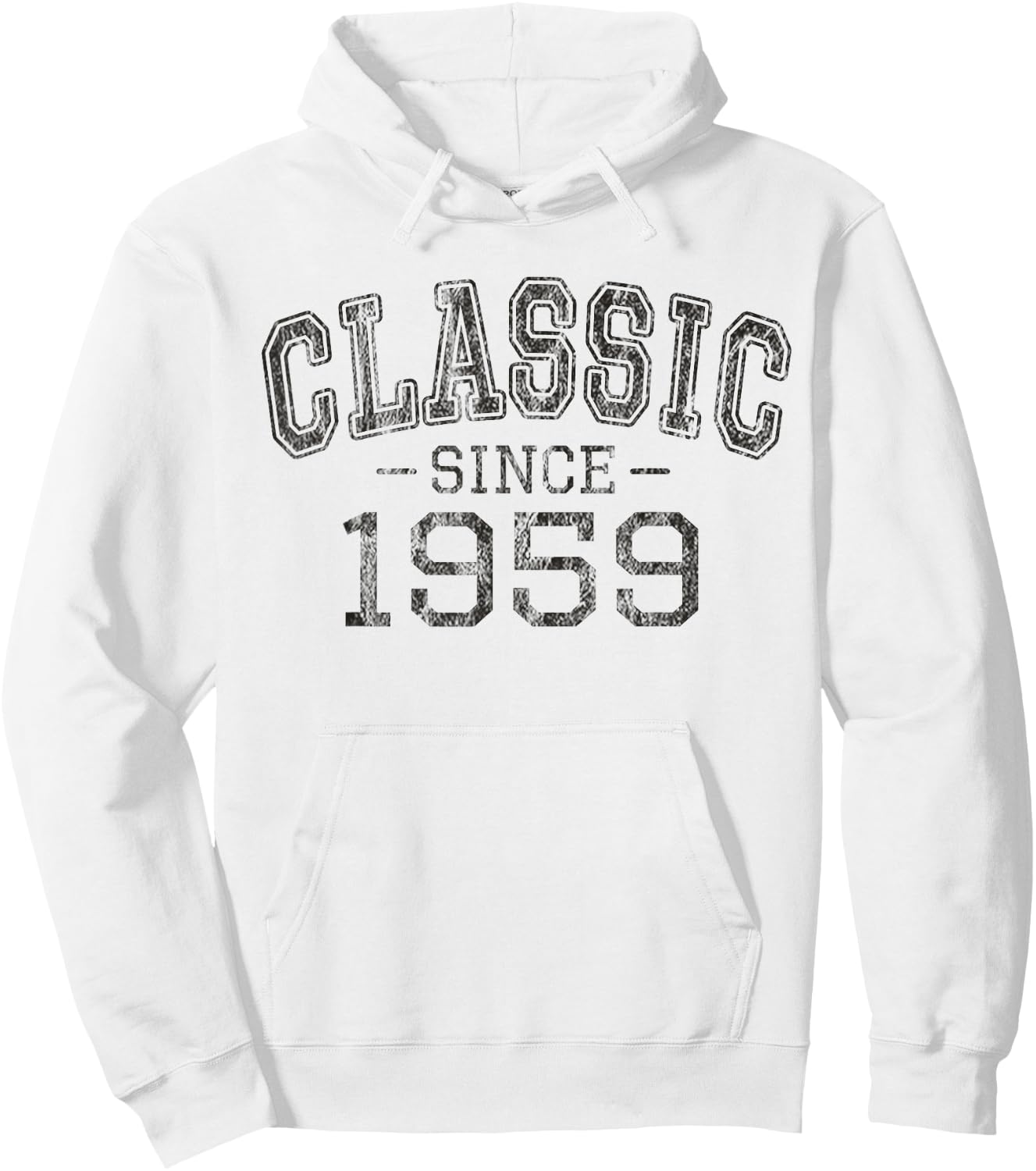 Classic Since 1959 Vintage Style Born in 1959 Birthday Gift Hoodie - Hoodie | White