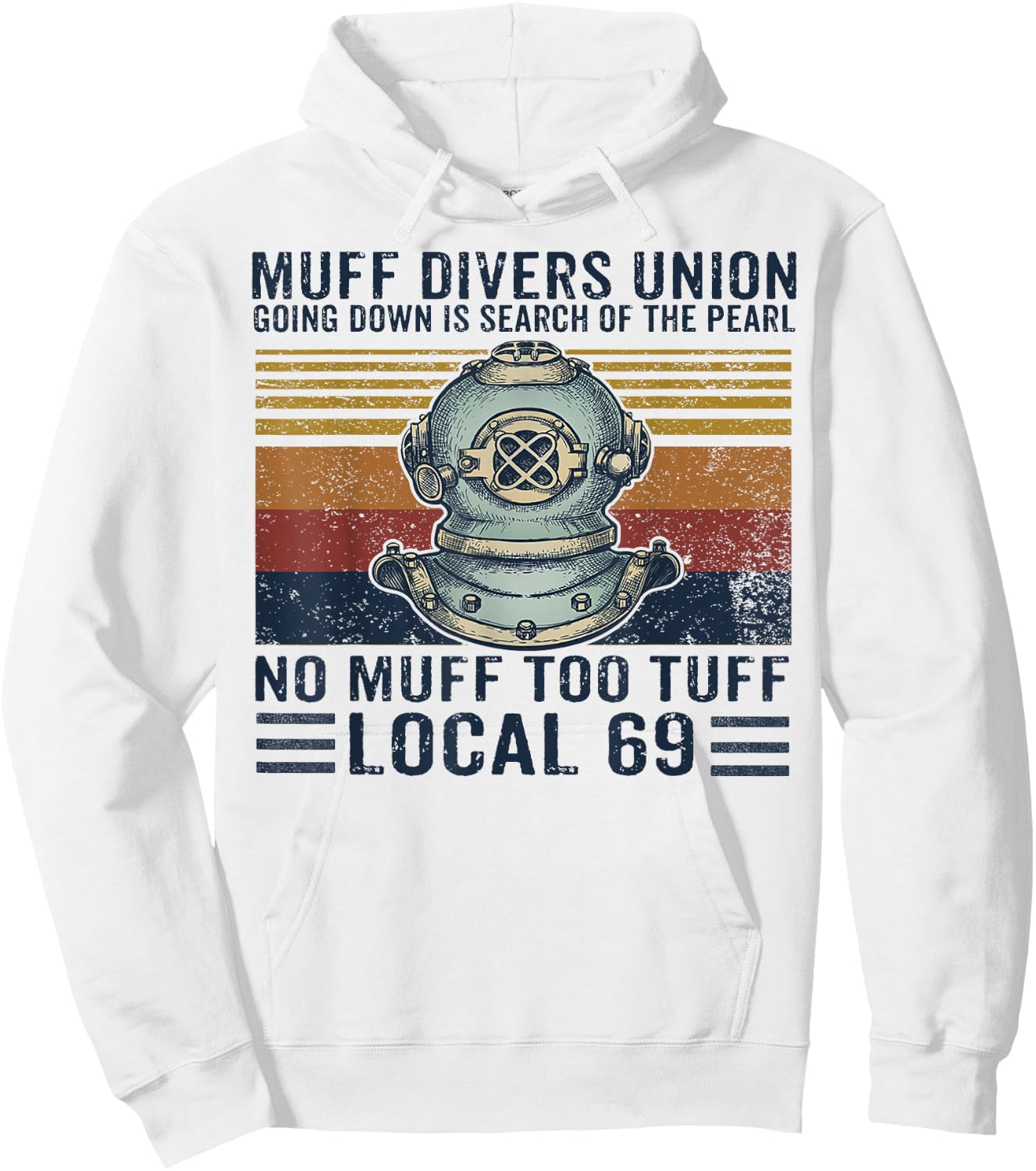 Muff Divers Union Shirt Hoodie - Hoodie | White