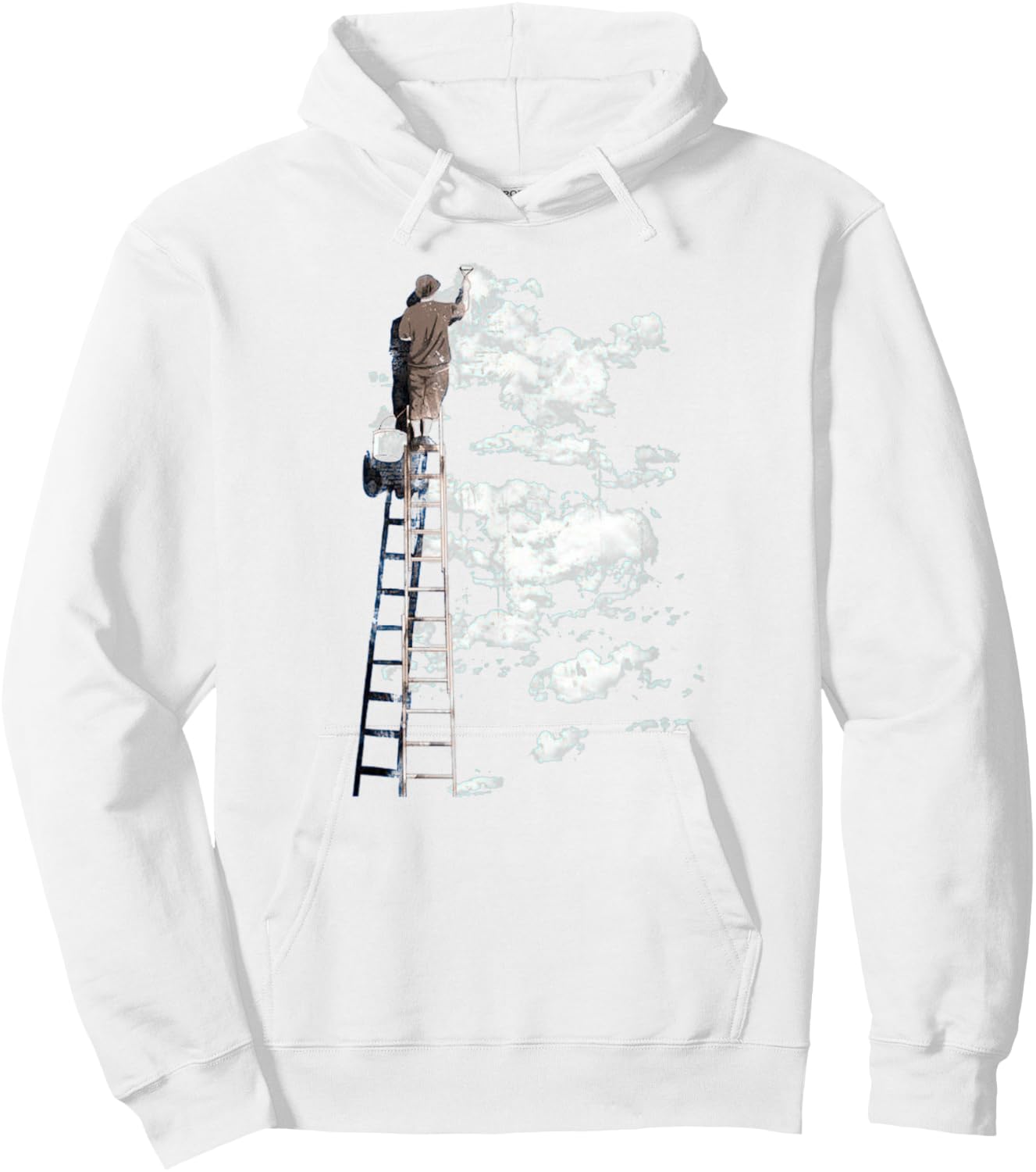 Painting Clouds Hoodie - Hoodie | White