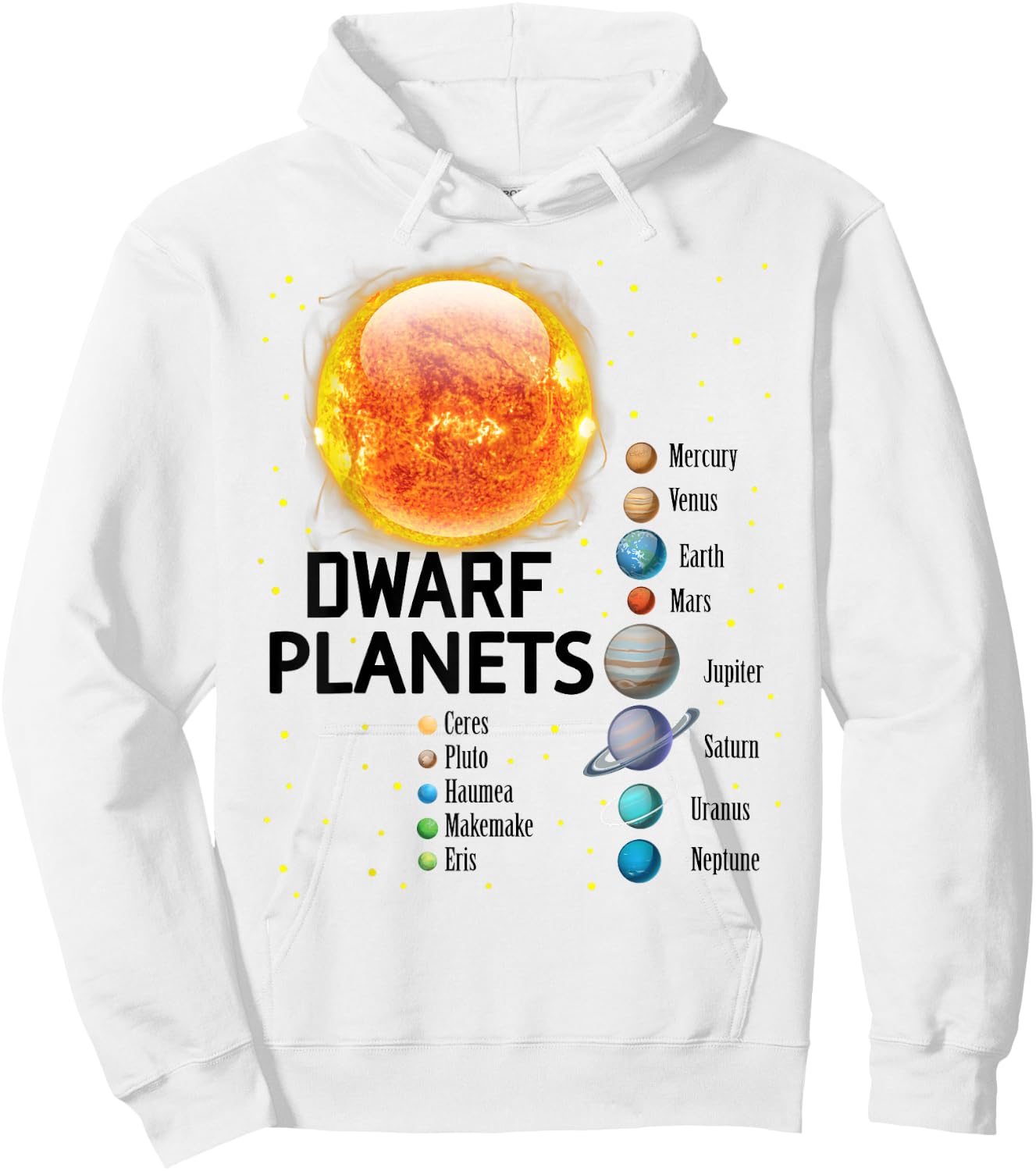 Solar System Planets Outer Space Astronaut Boys Girls Kids Hoodie - Hoodie | White